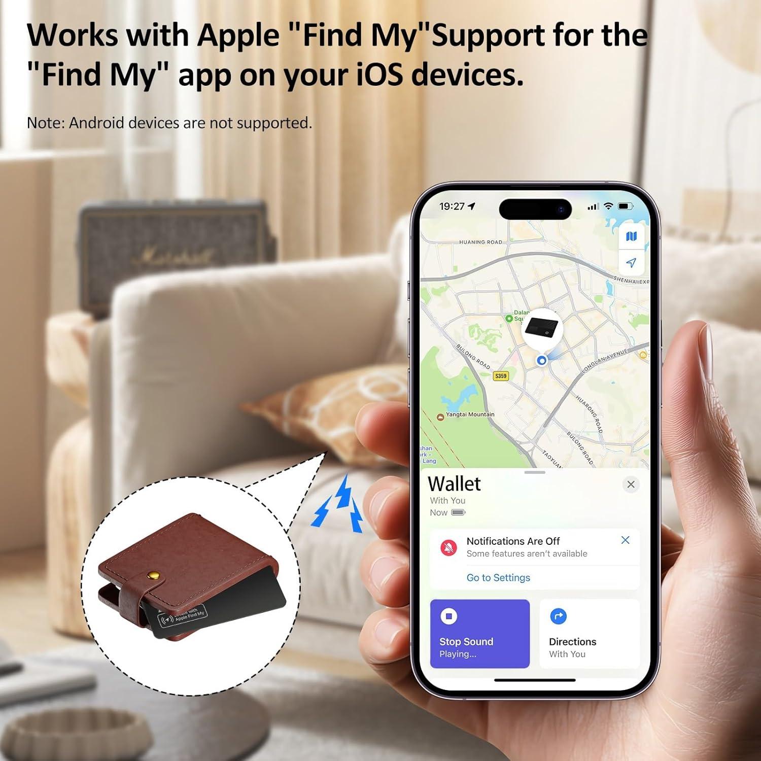 Tarjeta de Seguimiento YUNTENSUN para Apple Find My, IP68