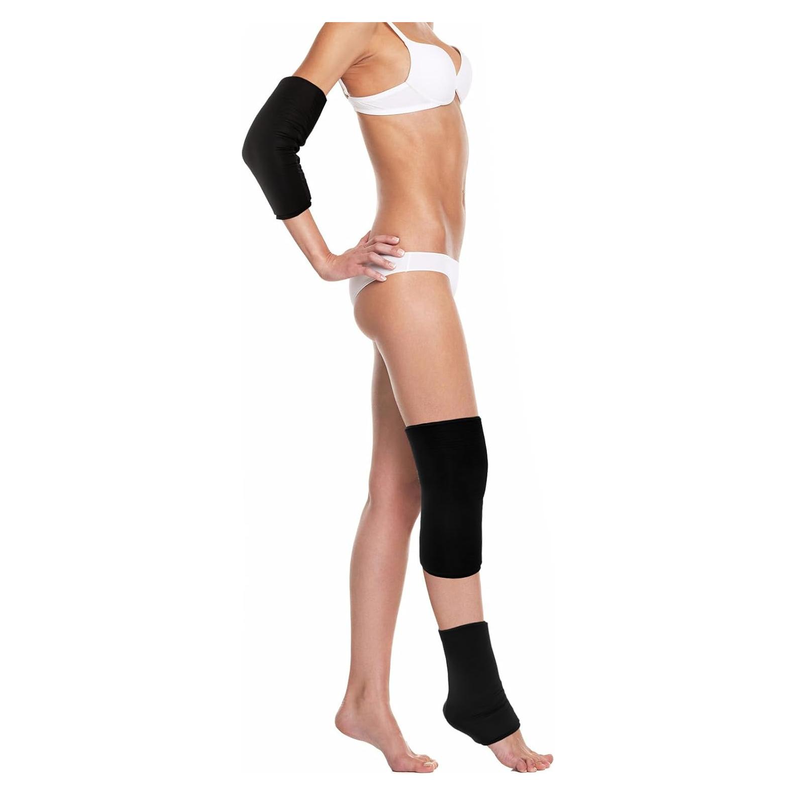 Manga de compresión JFHNMLW para codo y rodilla - Pequeño