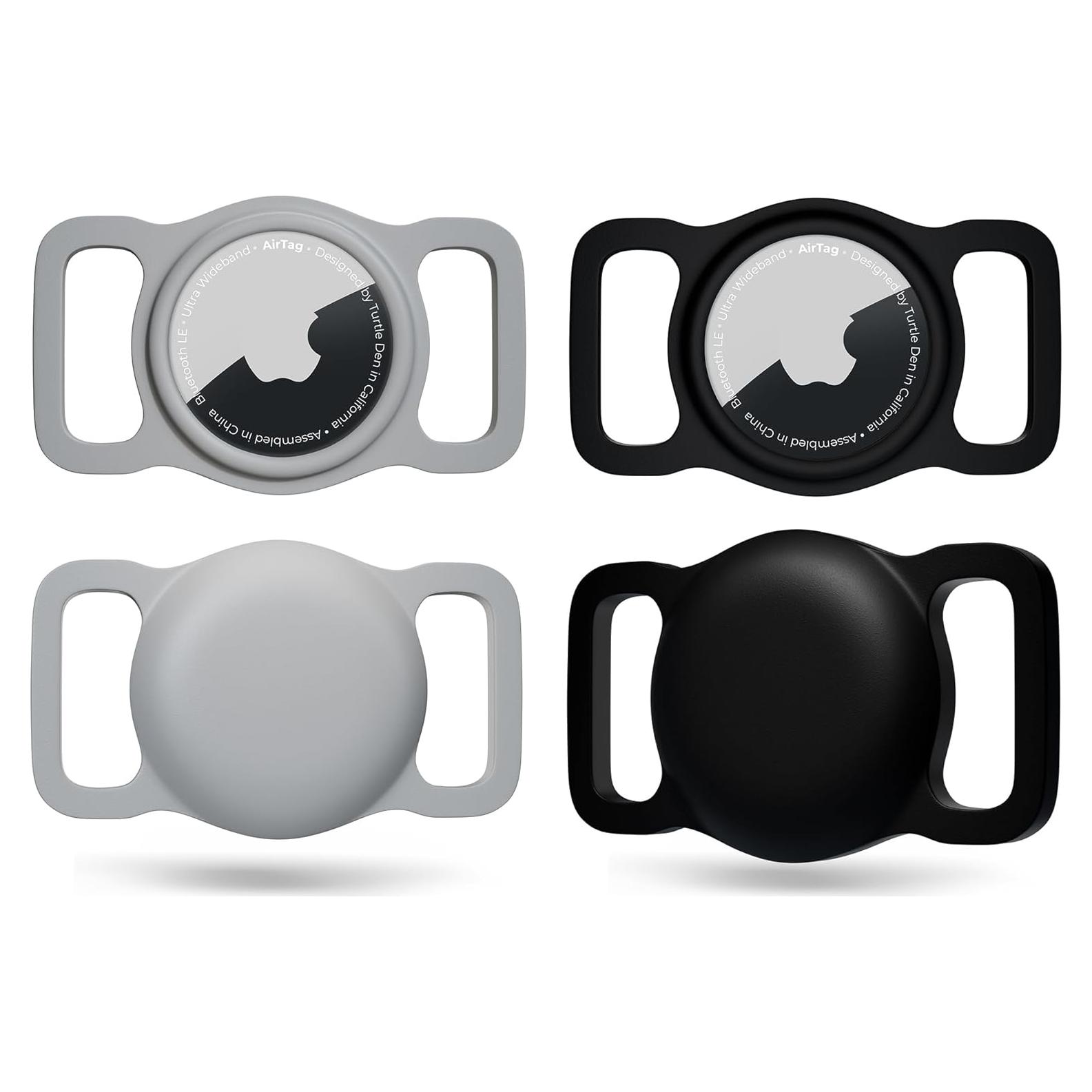 Soporte para Collar de Perro Turtle Den con AirTag - 2 Paquete