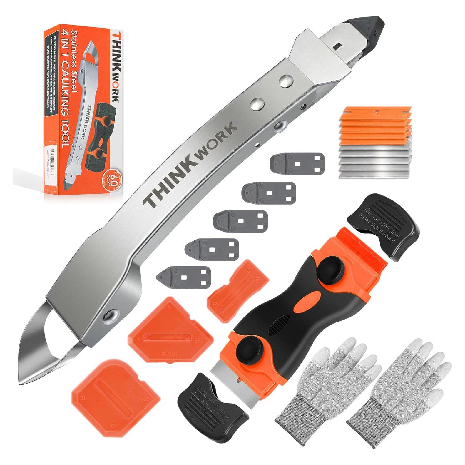 Kit de Herramientas para Sellado THINKWORK 4 en 1 Acero Inoxidable