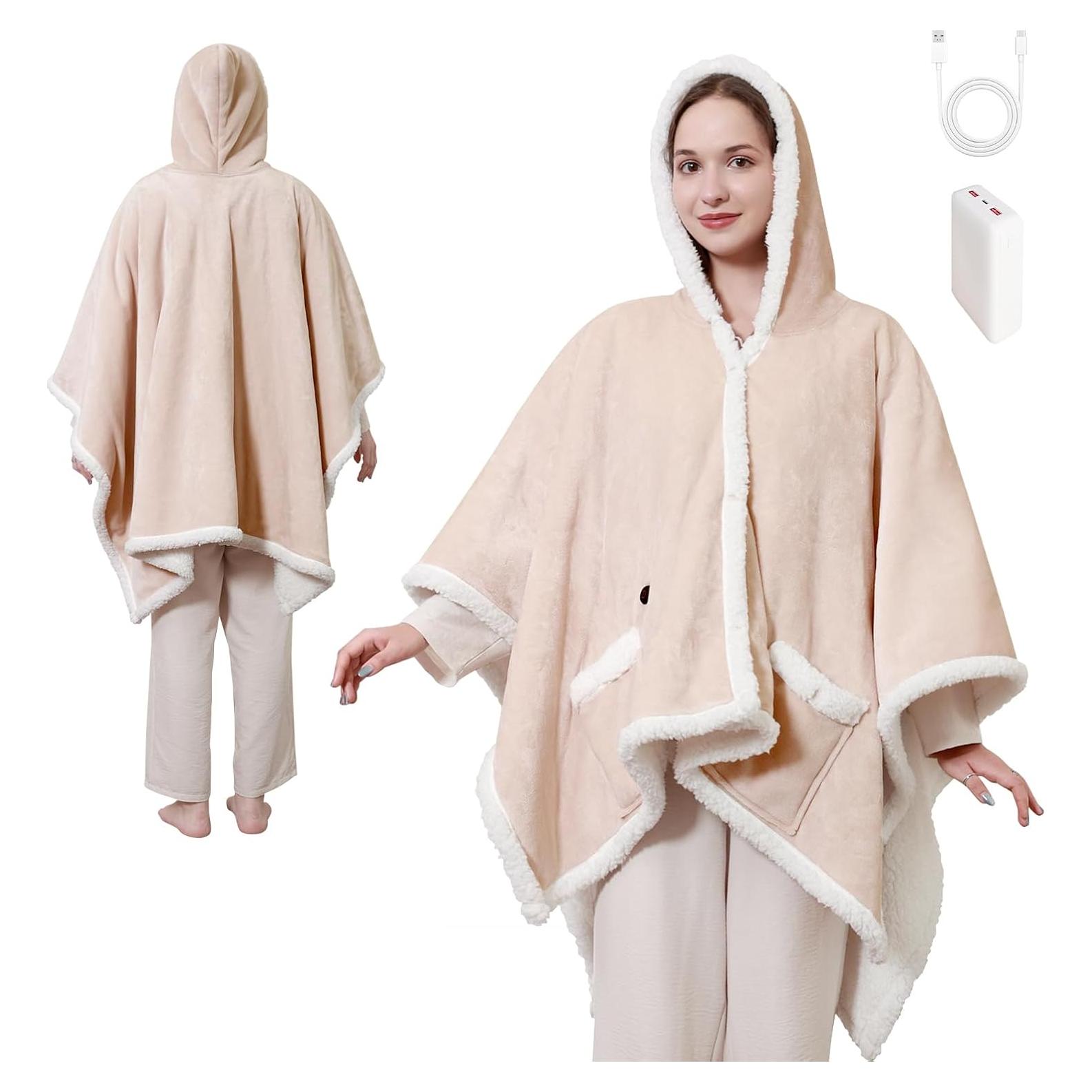 Manta Térmica Portátil Sealy Beige con Batería 20000mAh