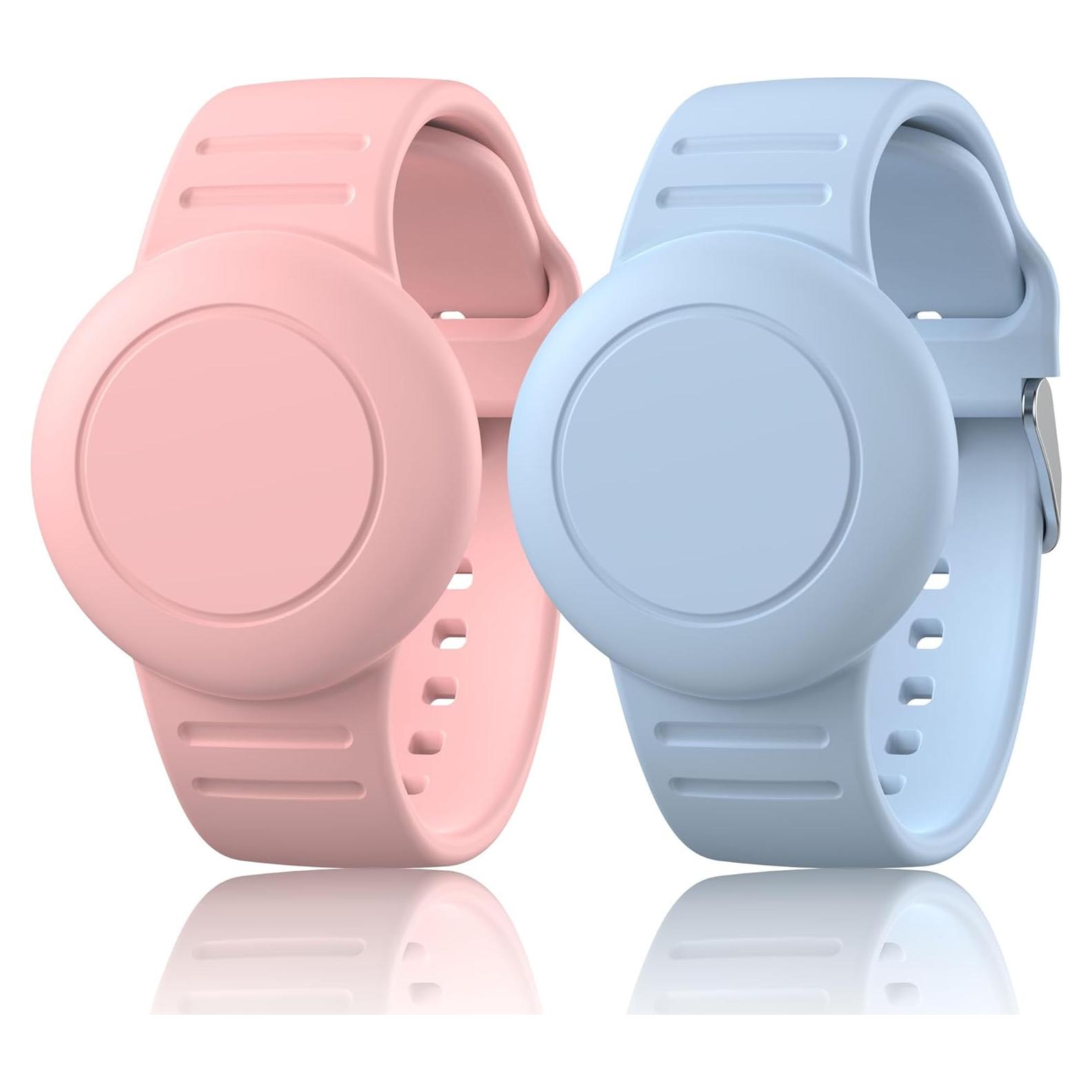 Paquete de 2 pulseras AirTag Vancle para niños - Silicona Impermeable