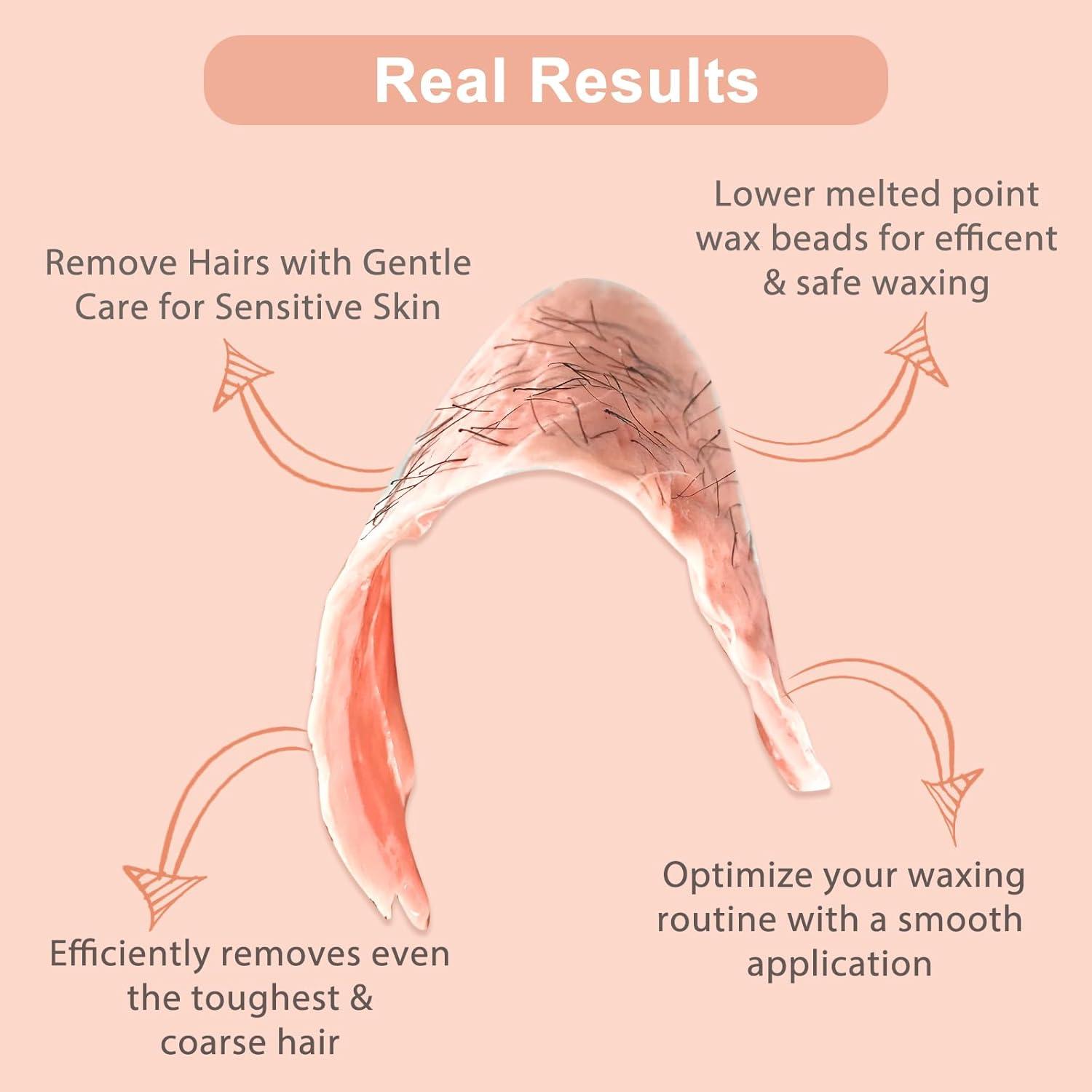 Perlas de Cera Dura Yovanpur 1.2kg para Depilación Suave