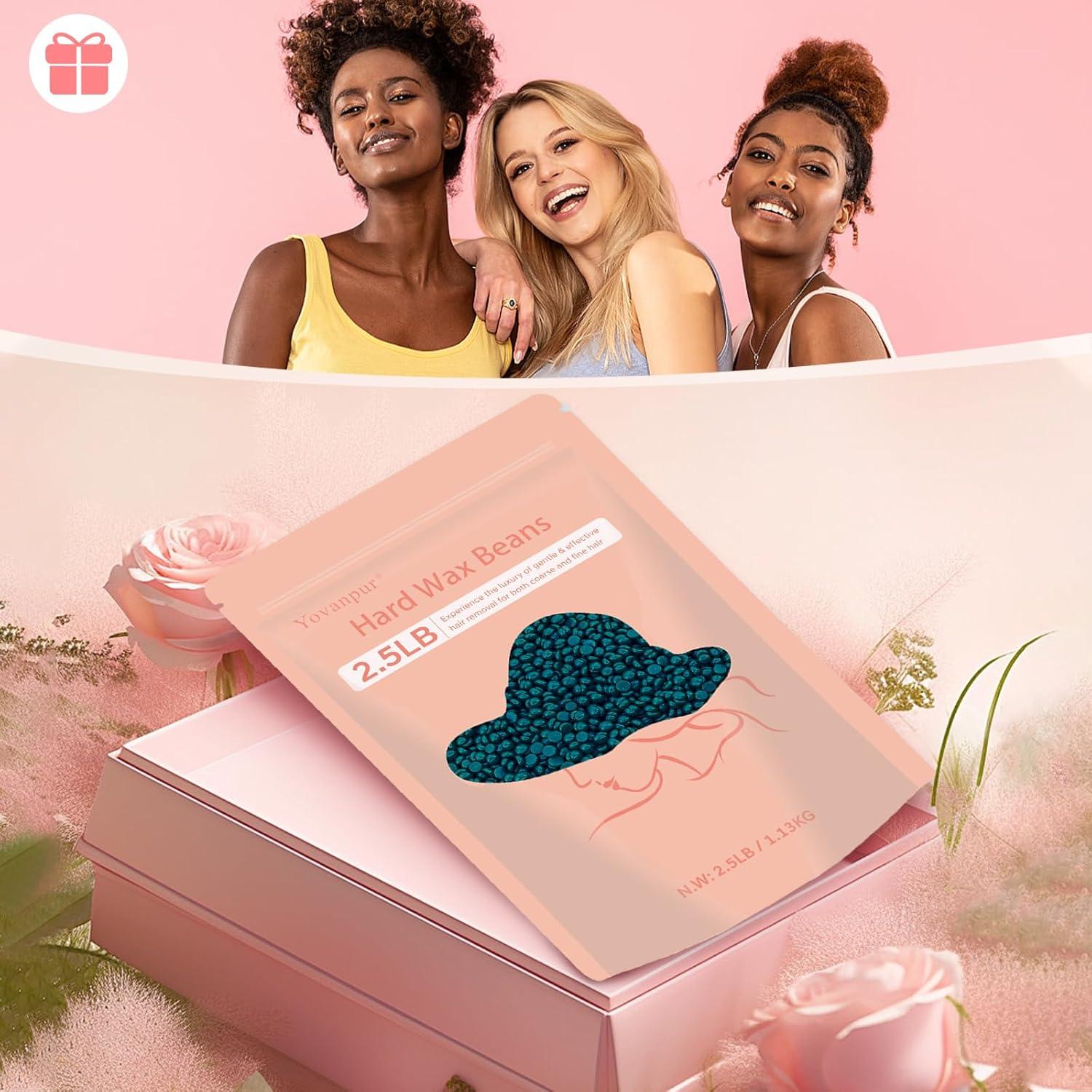 Perlas de Cera Dura Yovanpur 1.2kg para Depilación Suave