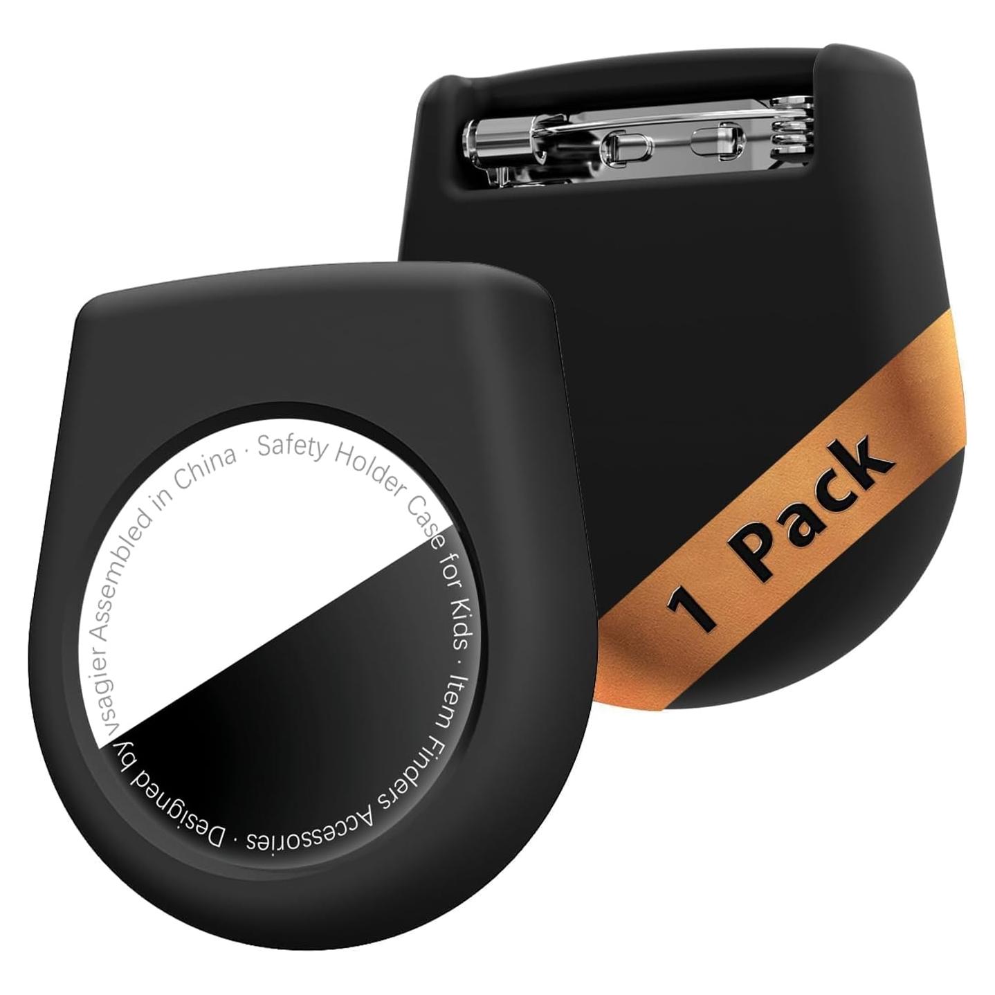 Funda de Seguridad para AirTag Vsagier Negra - Diseño Oculto