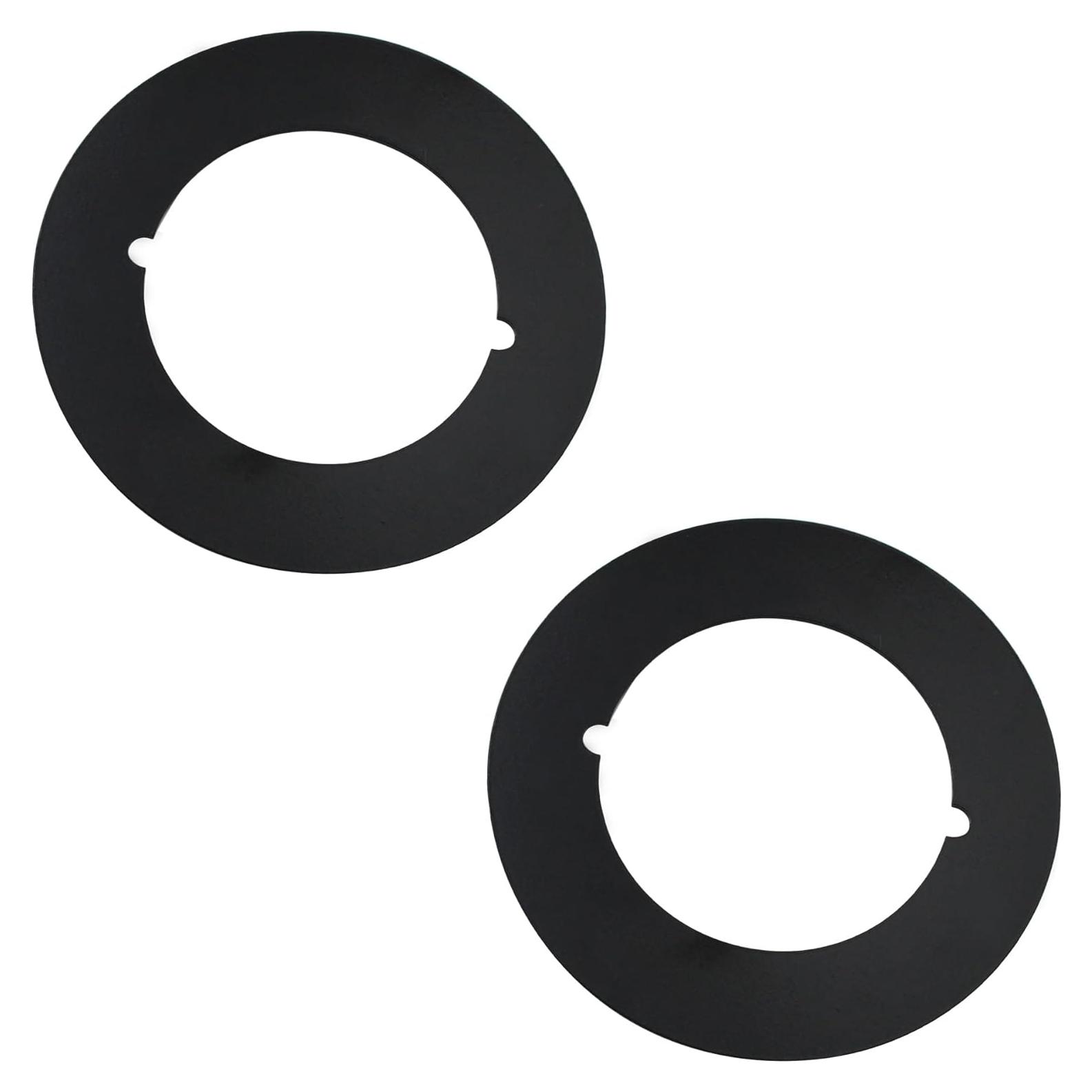 Placa de Cicatriz Rsoise 54 mm Interior 89 mm Exterior Negro 2 Pcs