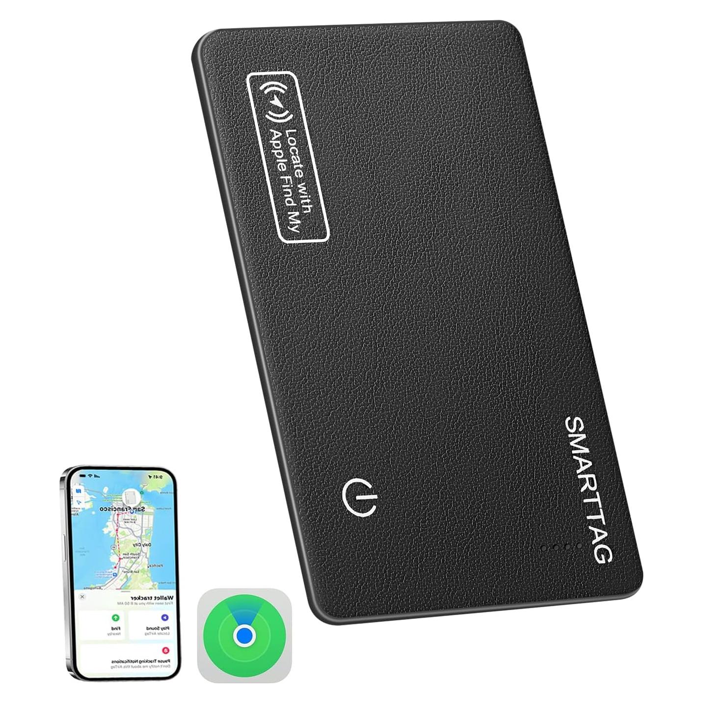 Tarjeta Rastreadora Bluetooth Apple Find My - Negro - Slim