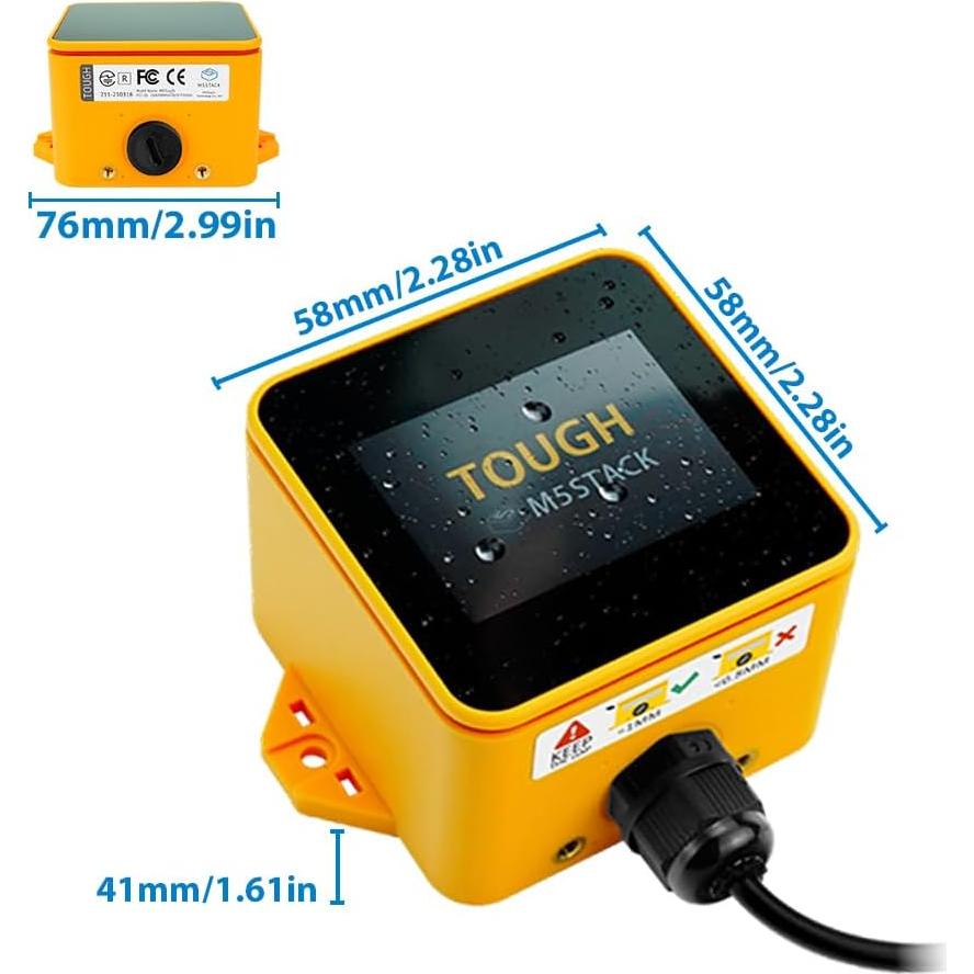 M5Stack Tough Kit de Desarrollo IoT ESP32 116g Pantalla 2"