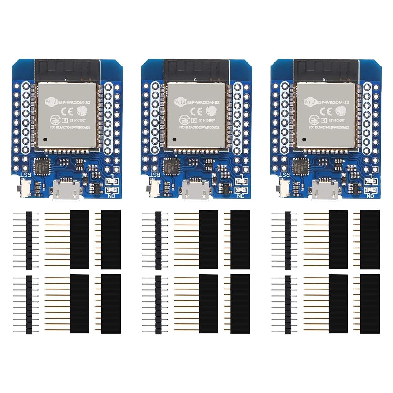 Placa de Desarrollo ESP32 Mini HiLetgo 3 Unidades WiFi Bluetooth