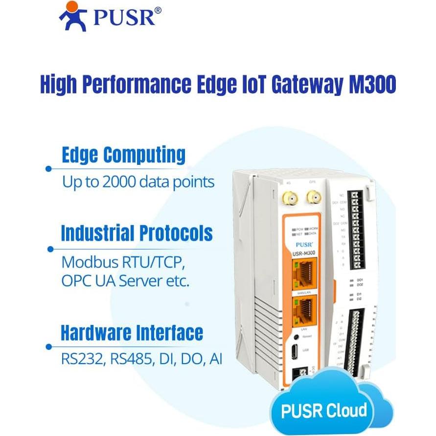 Nodo de Conversión Protocolo IoT PUSR USR-M300 Ethernet