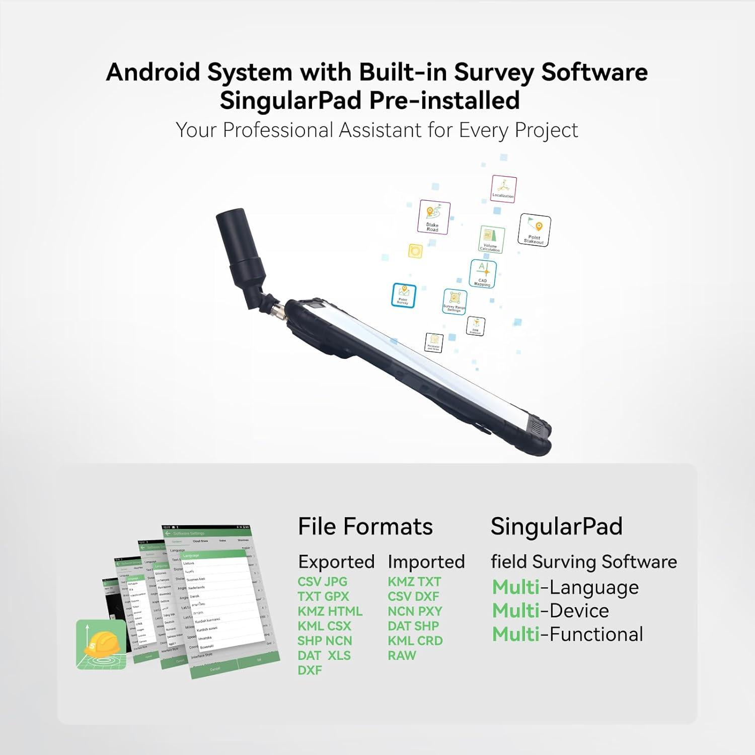 Tableta T8 Pro GNSS SingularXYZ - 8" HD, Android 10, 8000mAh