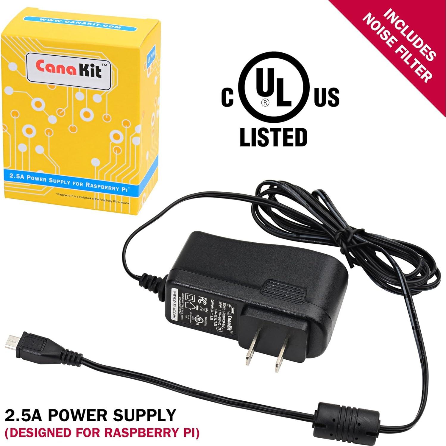 Kit de Inicio CanaKit Raspberry Pi Zero W Inalámbrico 64GB