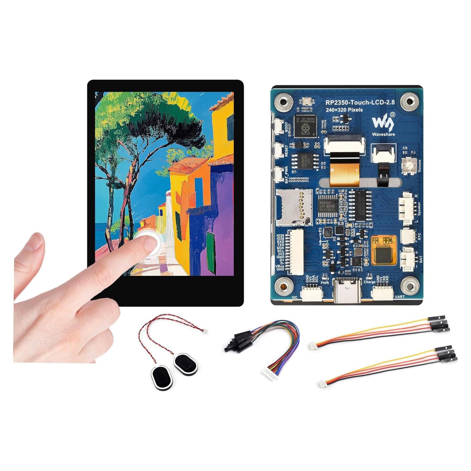 Placa de Desarrollo UeeKKoo RP2350 Pantalla Táctil 2.8" LCD IPS