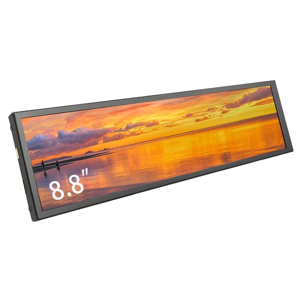 Monitor LCD 8.8" LESOWN AIDA64 para Raspberry Pi 1920x480