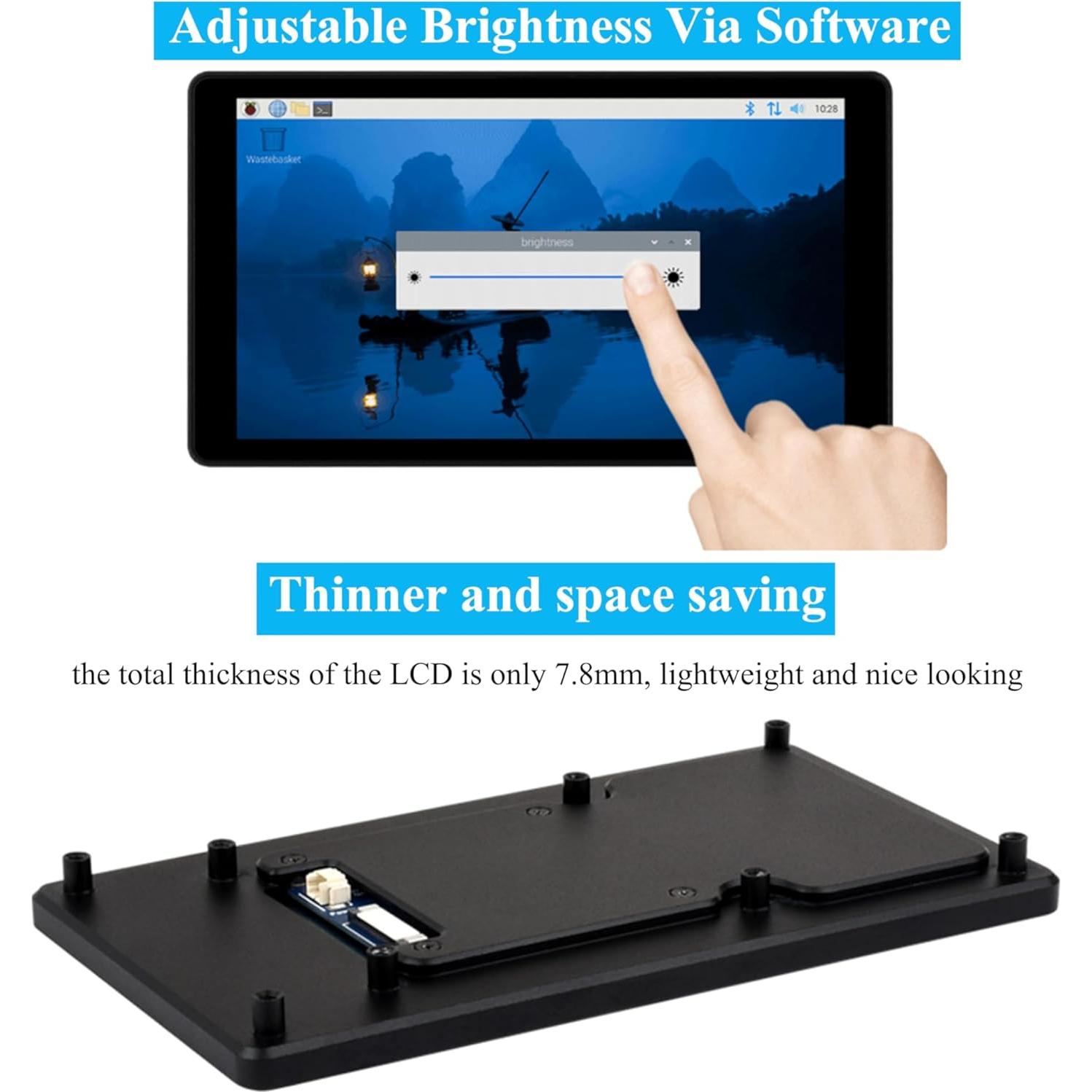 Pantalla Táctil Capacitiva 5" UeeKKoo IPS 720x1280 para Raspberry Pi