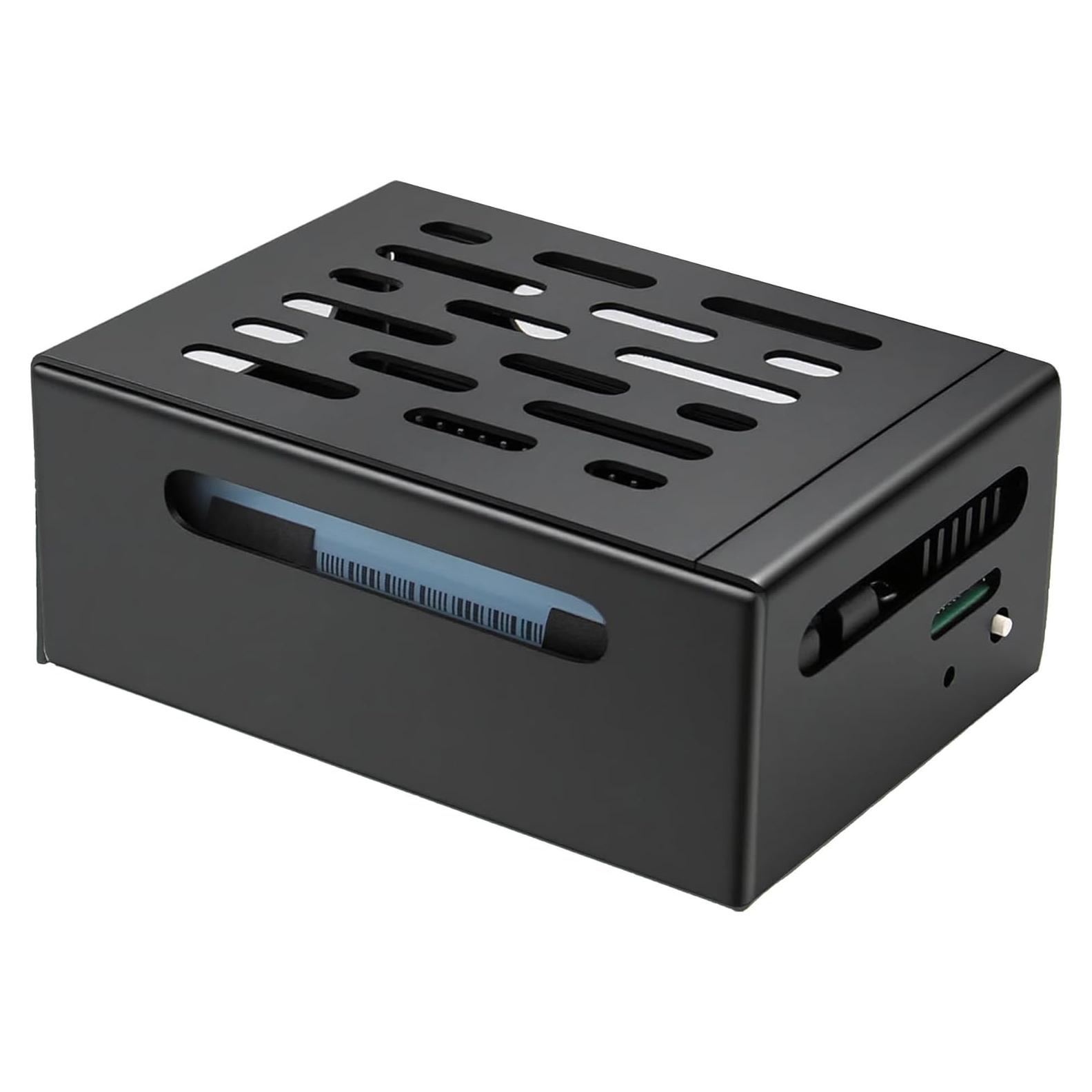 Caja de Metal Geekworm X306-C1 para Raspberry Pi Zero 2W