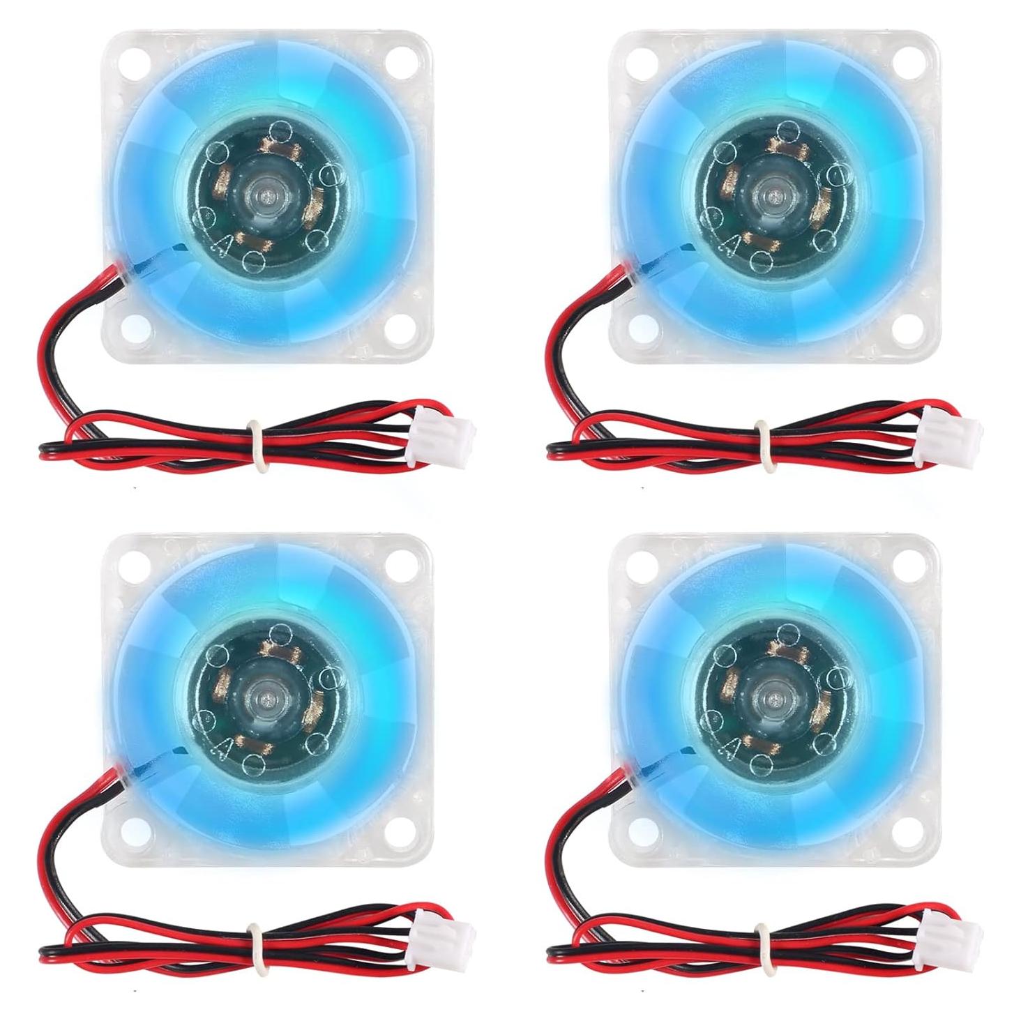 4 Ventiladores 30mm RGB DC 12V Shutao 3010 Silenciosos