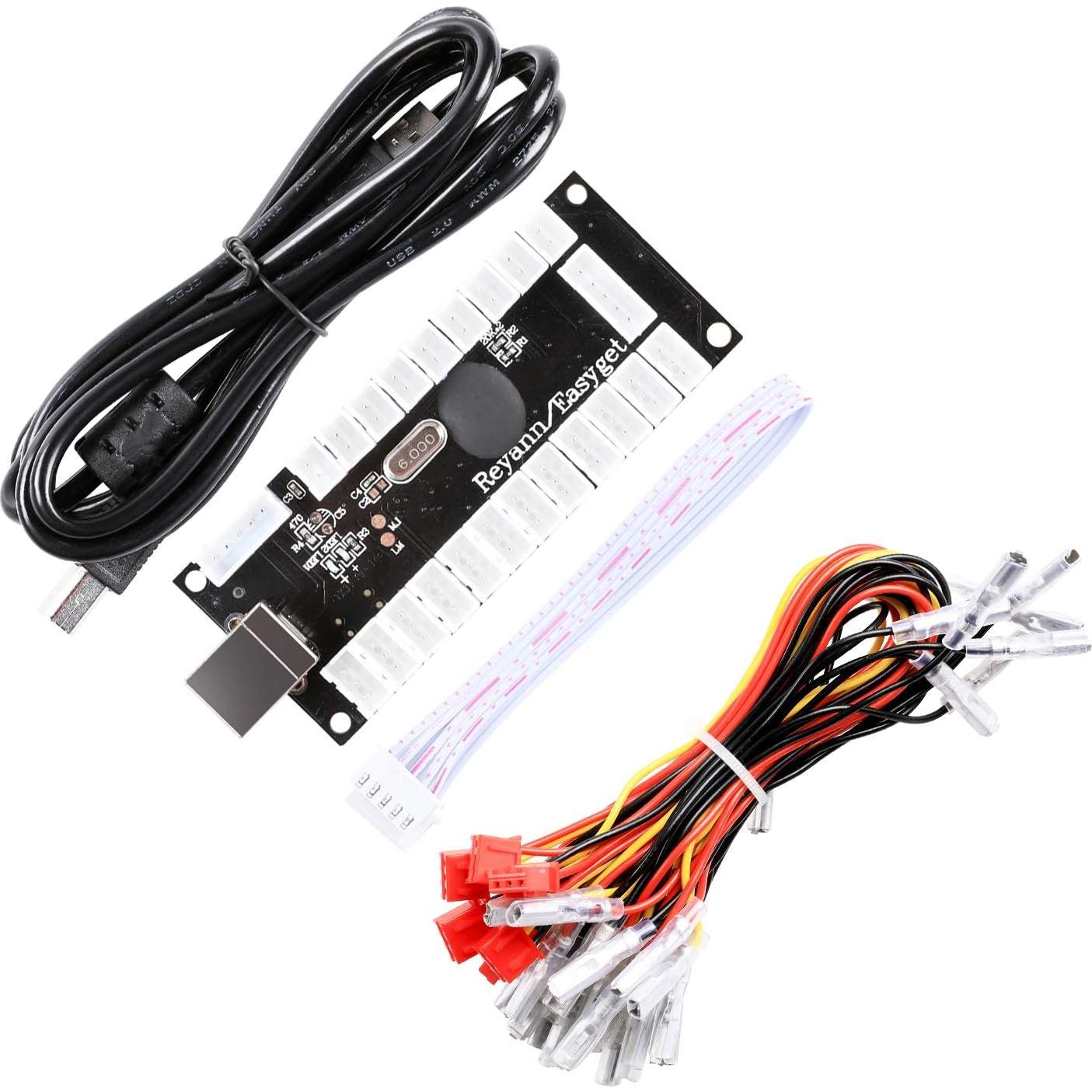 Kit DIY Arcade LED Easyget 2 Jugadores + Codificador USB