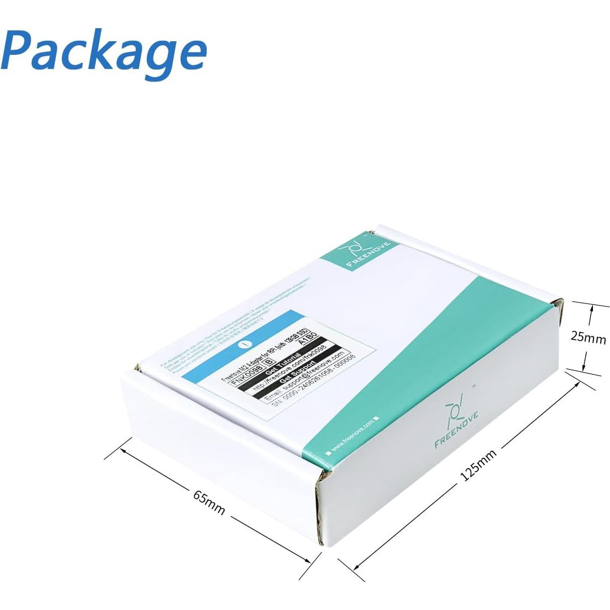 Adaptador M.2 NVMe FREENOVE para Raspberry Pi 5 con SSD 128GB