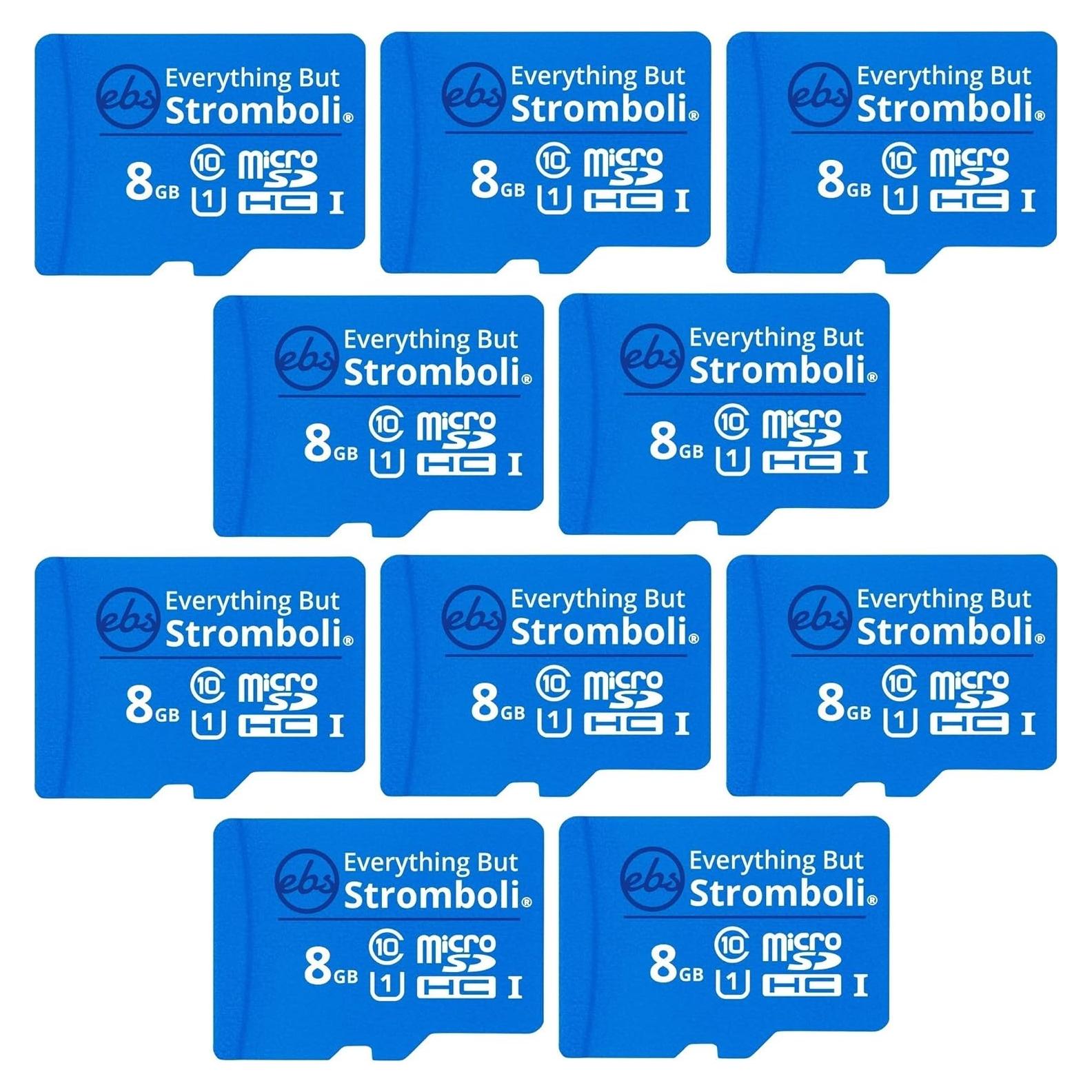 Tarjeta de Memoria MicroSD 8GB Todo Menos Stromboli x10 Clase 10