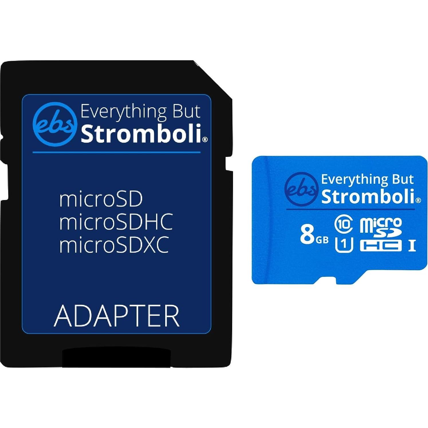 Tarjeta de Memoria MicroSD 8GB Todo Menos Stromboli x10 Clase 10
