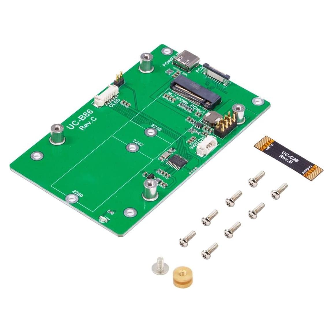 Adaptador PCIe a M.2 NVMe UCTRONICS para Raspberry Pi 5