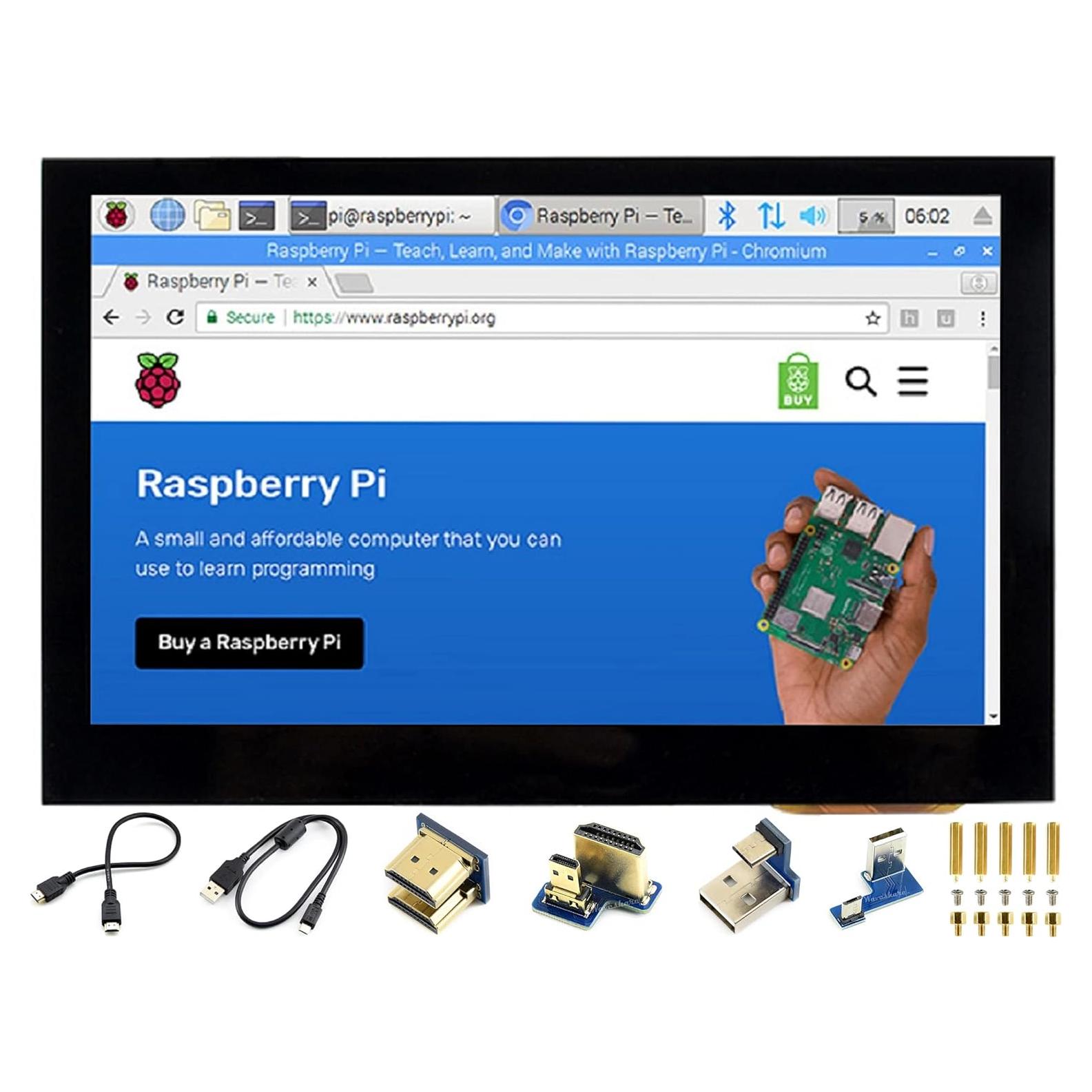 Pantalla Táctil Capacitiva 4.3" HDMI Waveshare 800x480 IPS