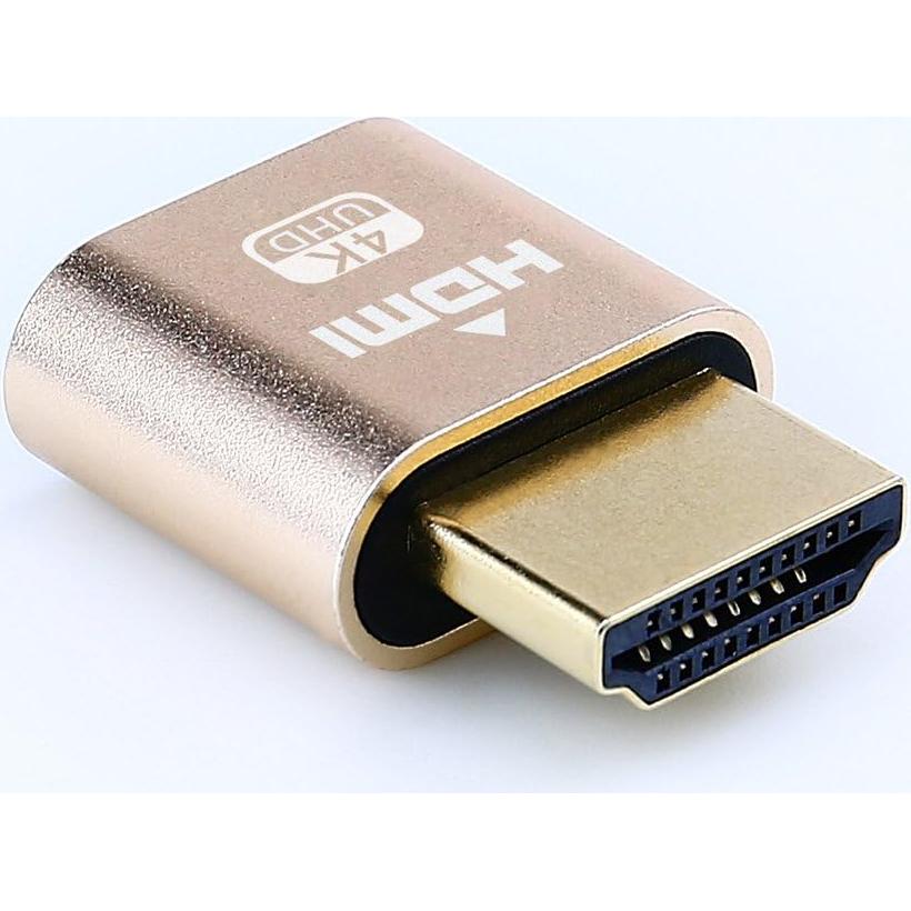 Adaptador HDMI Dummy 4K DTECH 5 Paquetes para PC y Mac