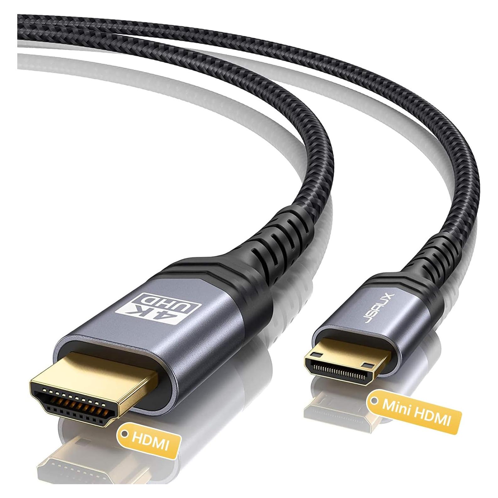 Cable Mini HDMI a HDMI JSAUX 1.83m Alta Velocidad 4K 60Hz