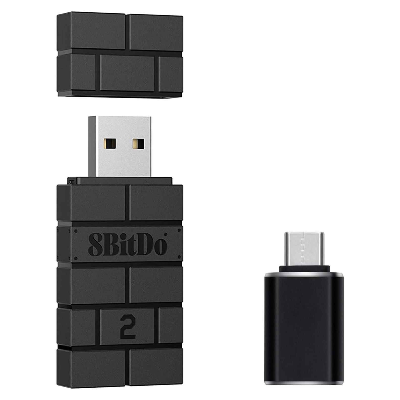 Adaptador USB Inalámbrico 8Bitdo 2 con OTG para PS5 y Switch
