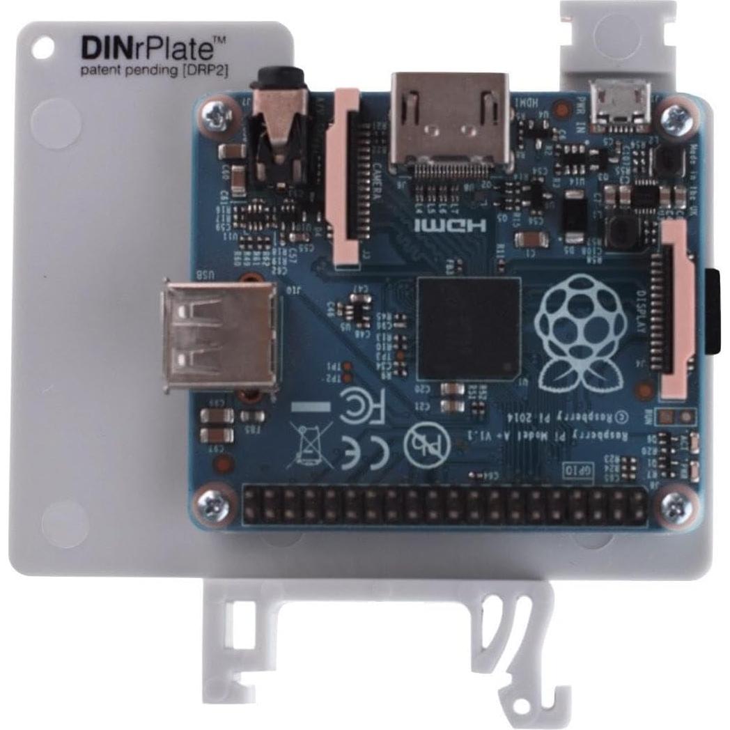 Soporte para riel DIN DINrPlate para Raspberry Pi 2/3/4/5