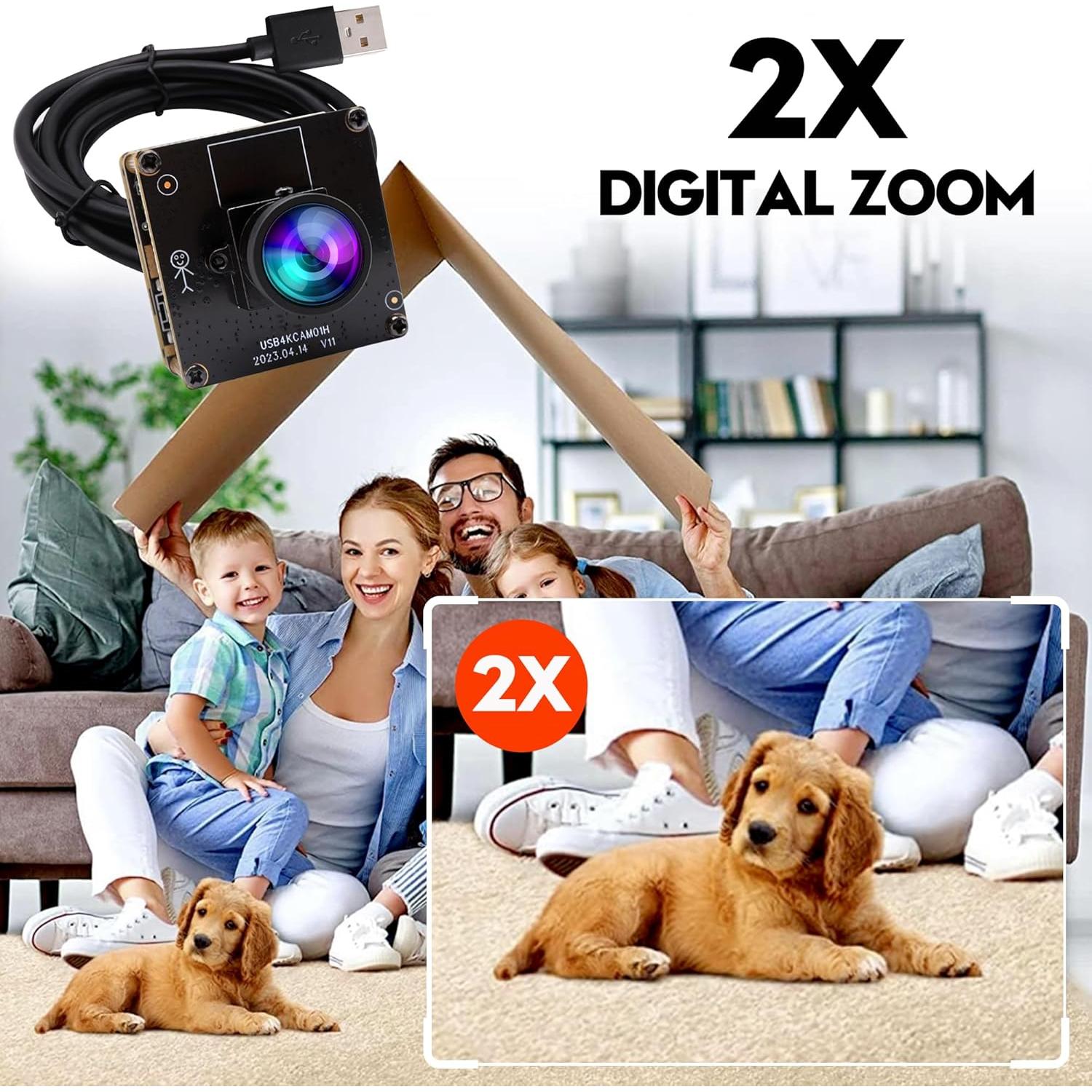 Cámara USB HDMI 4K IEights con Gran Angular y Zoom Digital