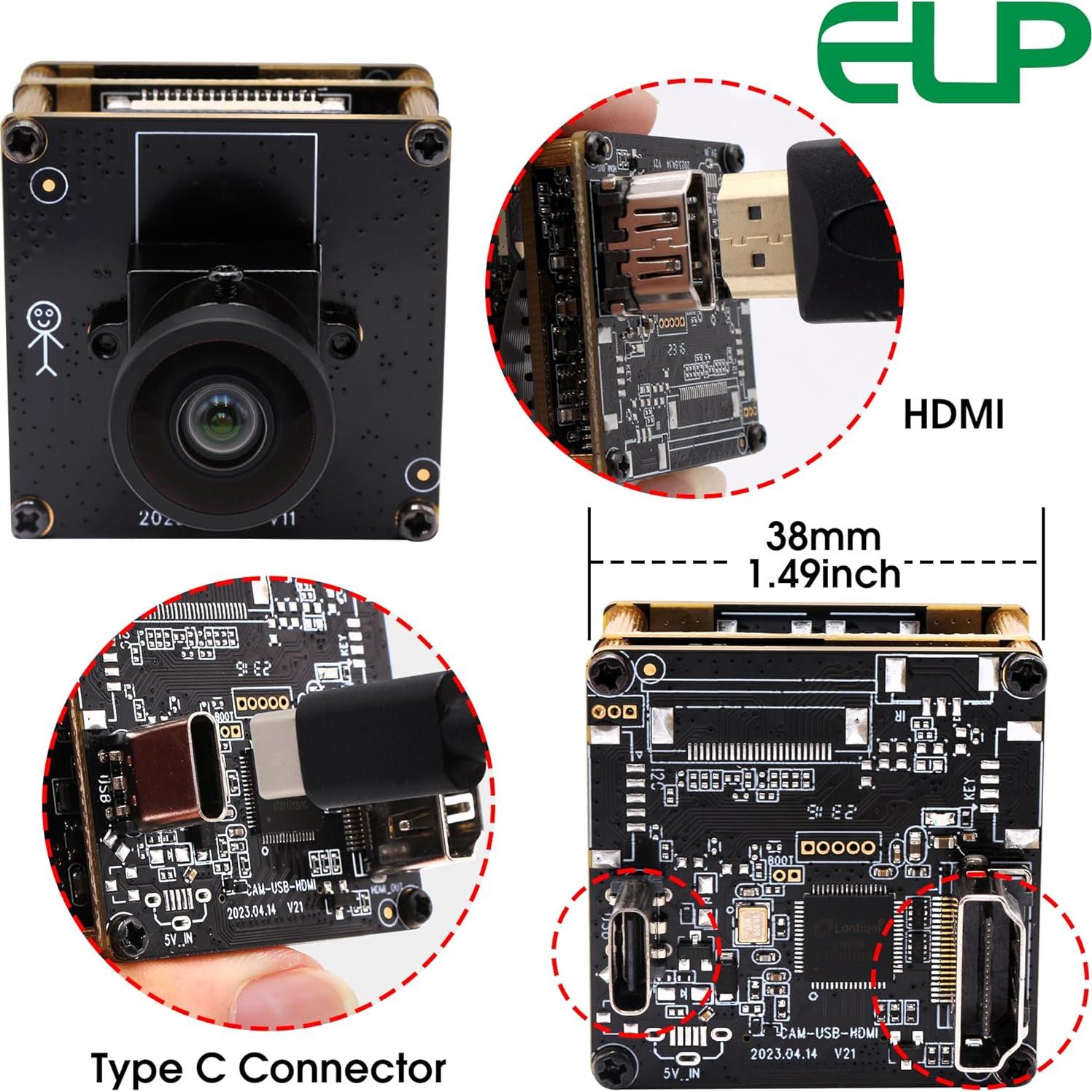Cámara USB HDMI 4K IEights con Gran Angular y Zoom Digital