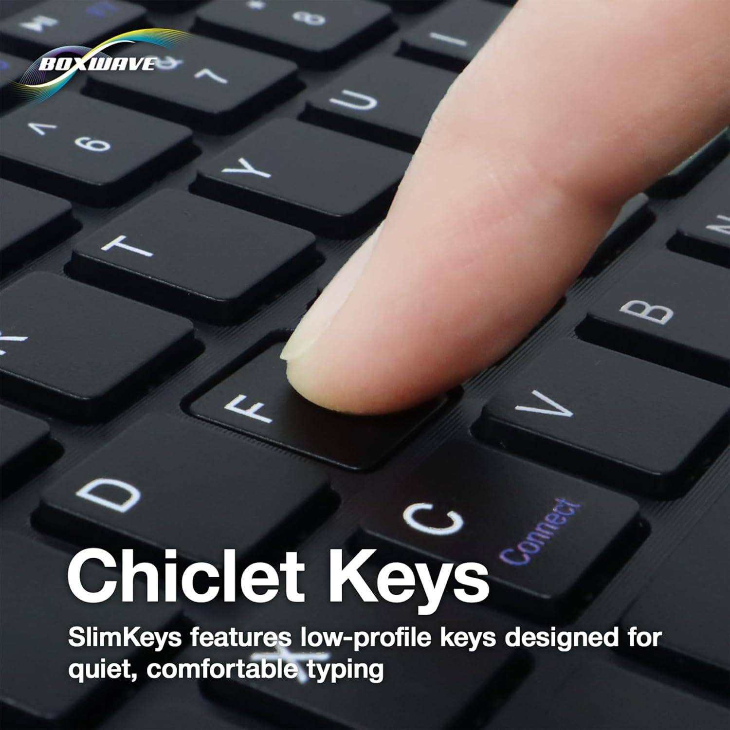 Teclado Bluetooth BoxWave SlimKeys para Alcatel Joy TAB - Delgado y Ligero