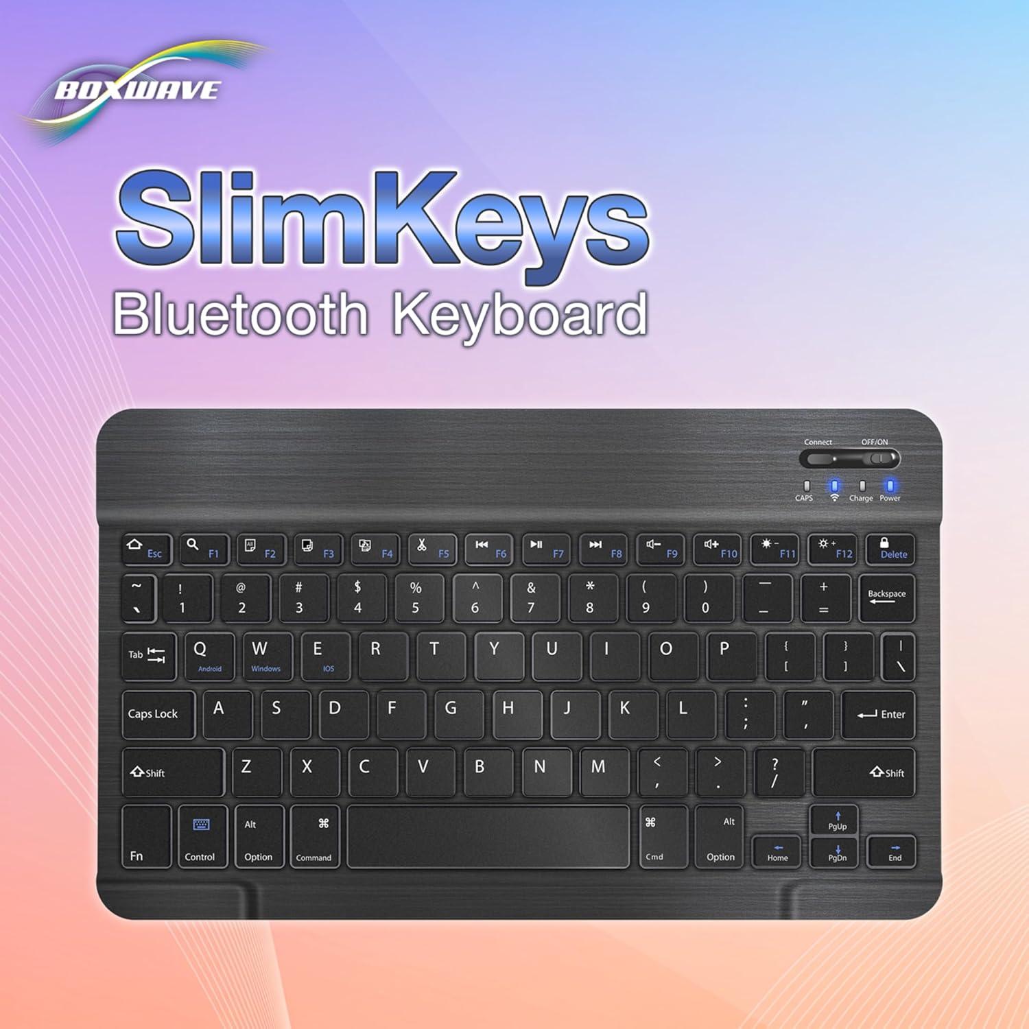 Teclado Bluetooth BoxWave SlimKeys para Alcatel Joy TAB - Delgado y Ligero