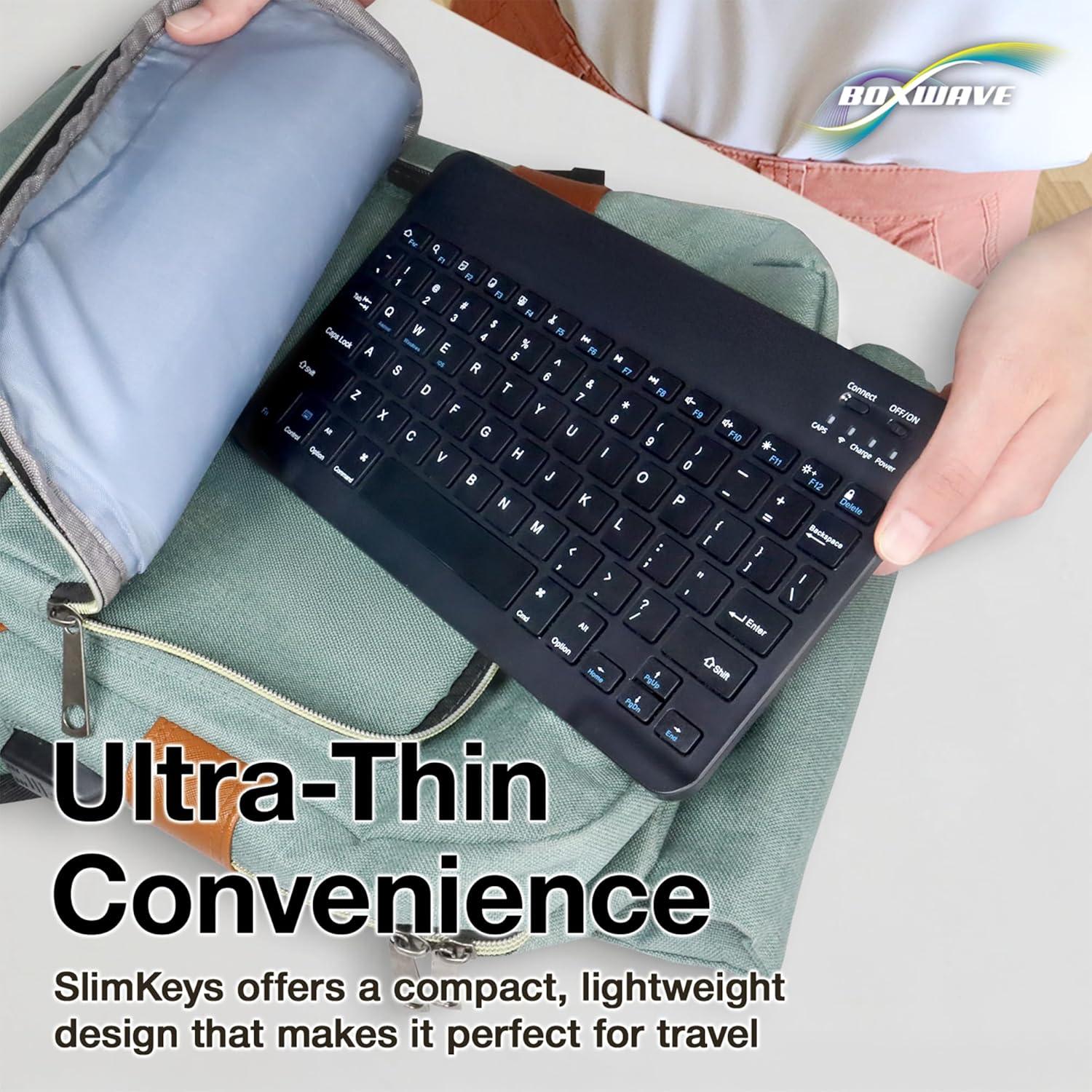 Teclado Bluetooth BoxWave SlimKeys para MobileDemand xTablet Flex 10B