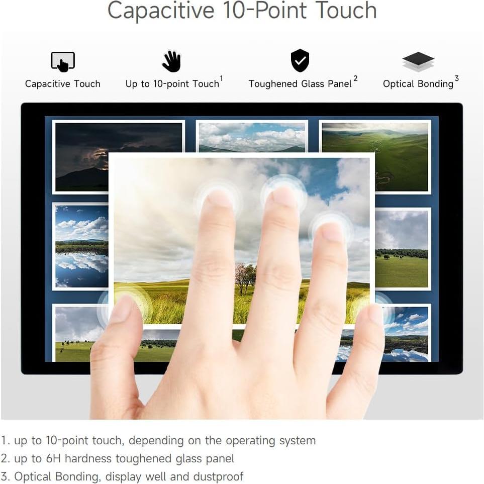 Pantalla Táctil Capacitiva IPS 8" Waveshare 1280x800 DSI