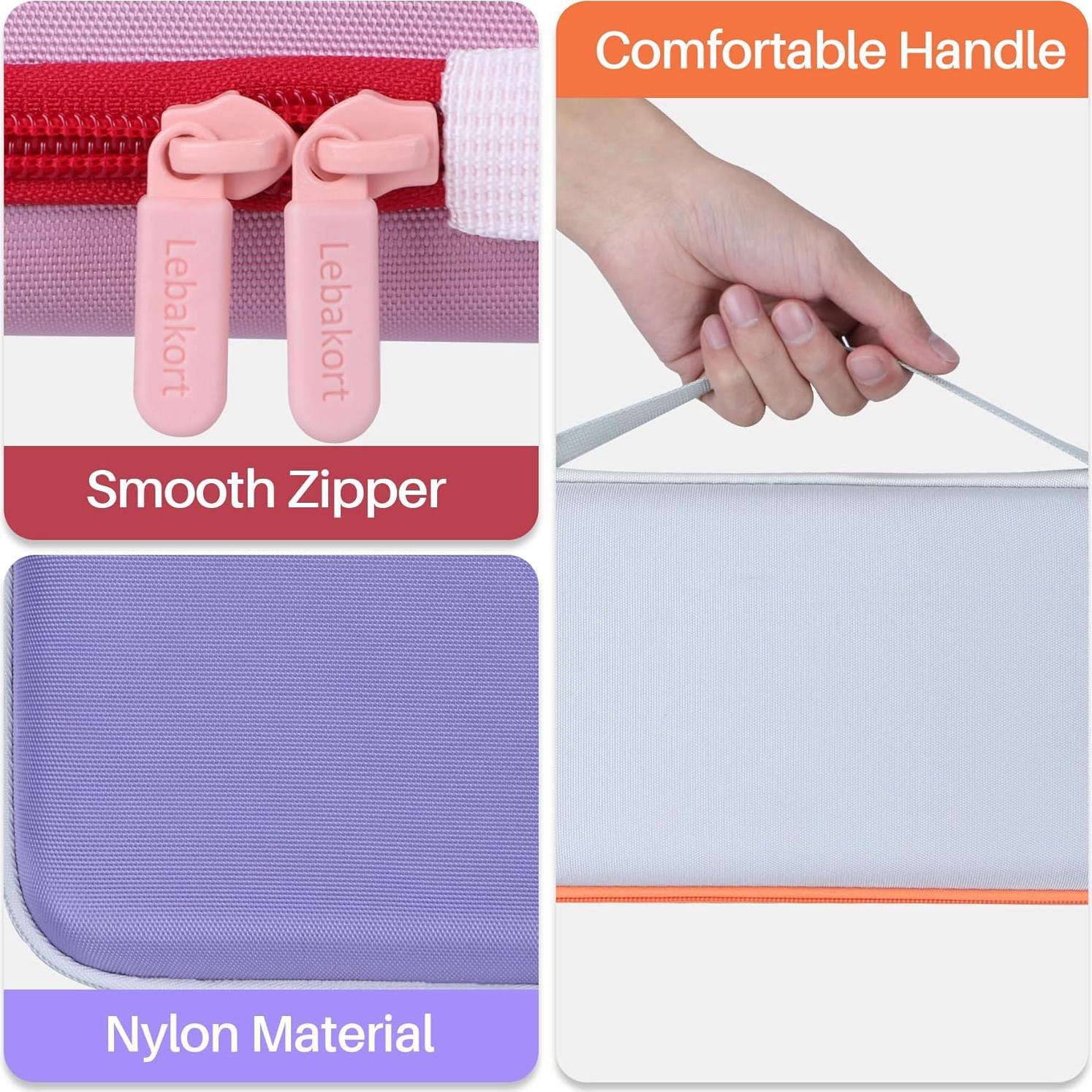 Funda de Almacenamiento Lebakort Rosa para Teclado y Ratón Logitech POP ICON