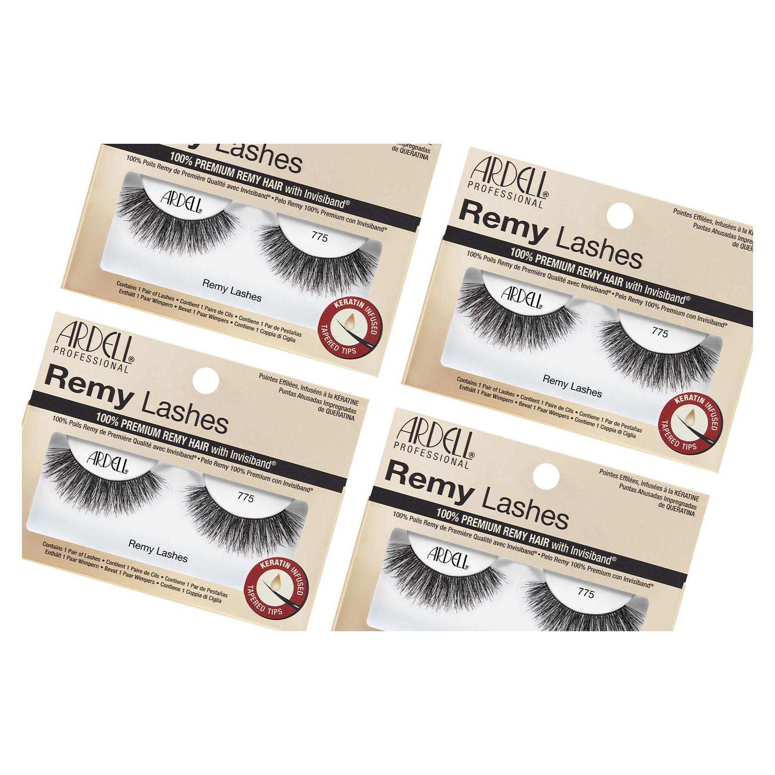 Pestañas Postizas Ardell Remy 775, Cabello Humano, 4 Pares