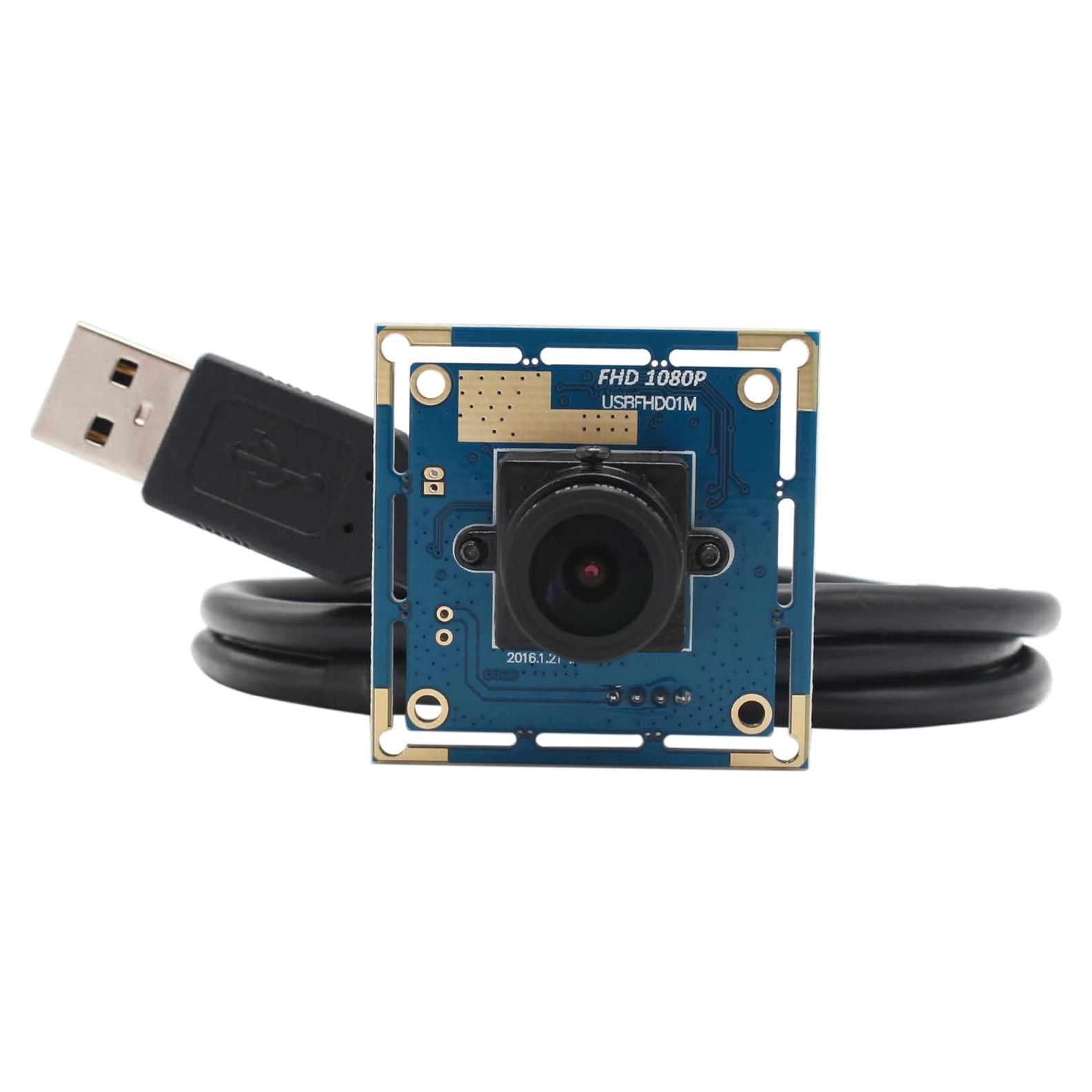 Cámara USB ELP 1080P Gran Angular 2.8mm 60fps para PC