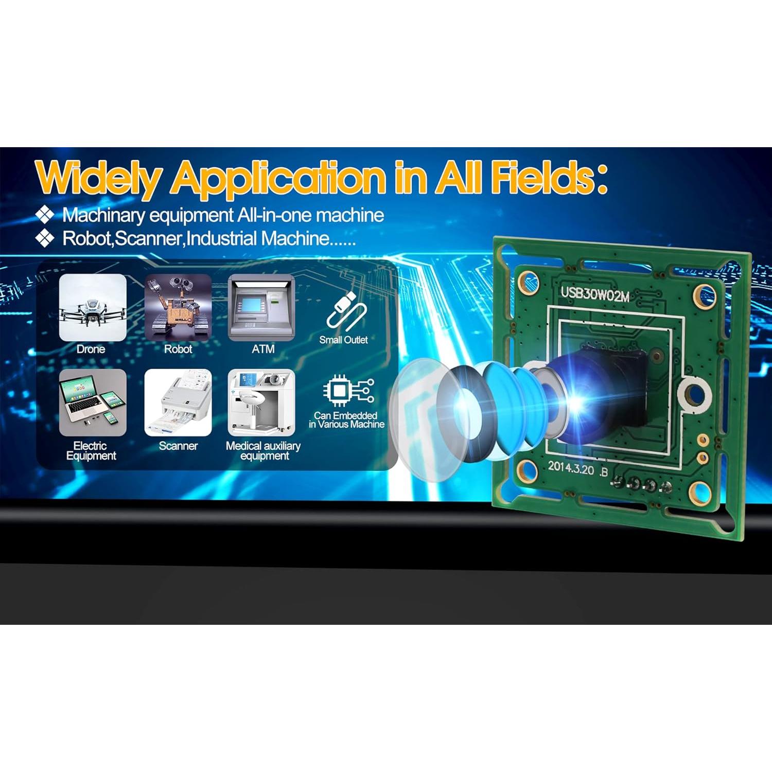 Cámara USB ELP VGA 120° Gran Angular 480P 60fps Mini