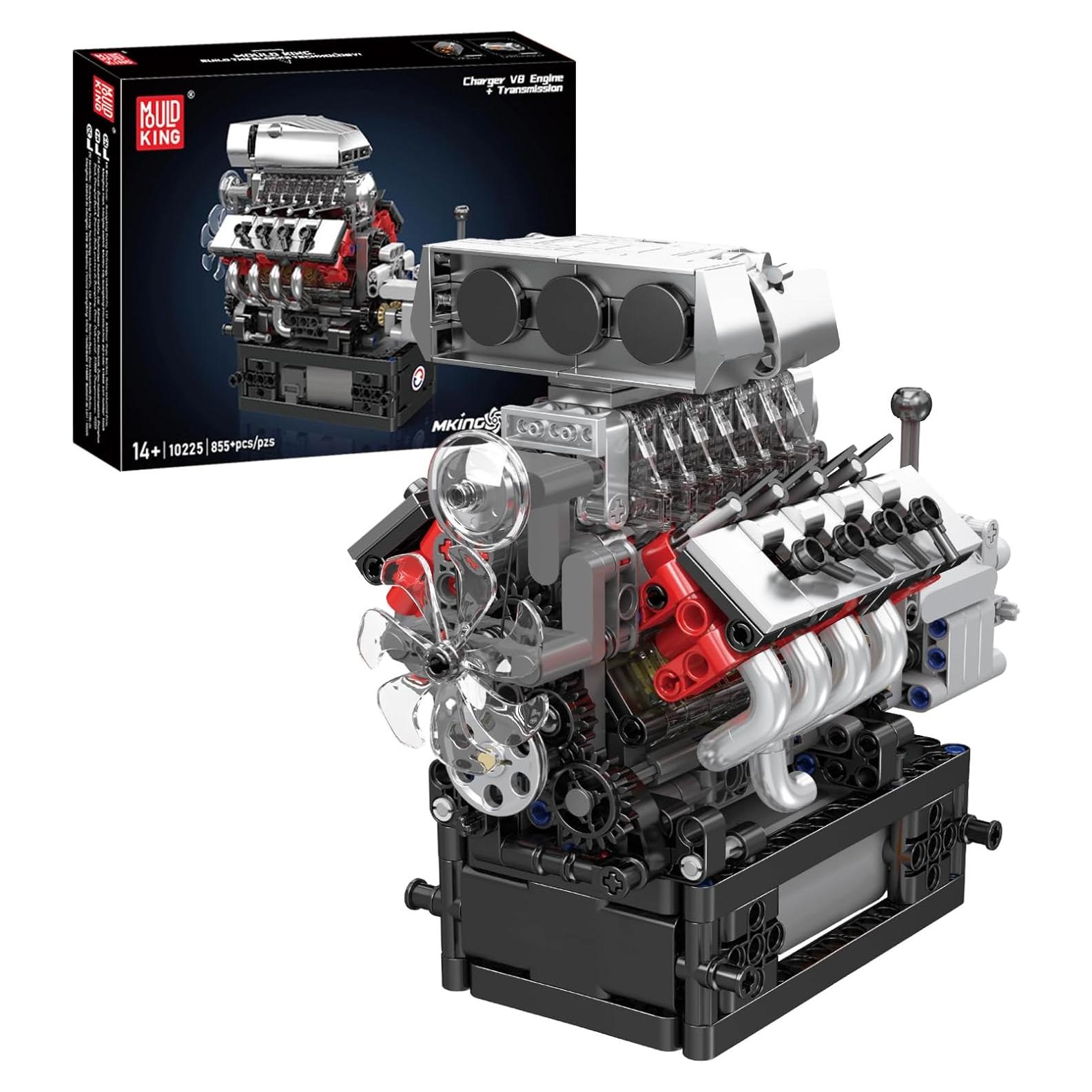 Kit de Motor V8 Mould King 10225 - 855 Piezas STEM para Niños
