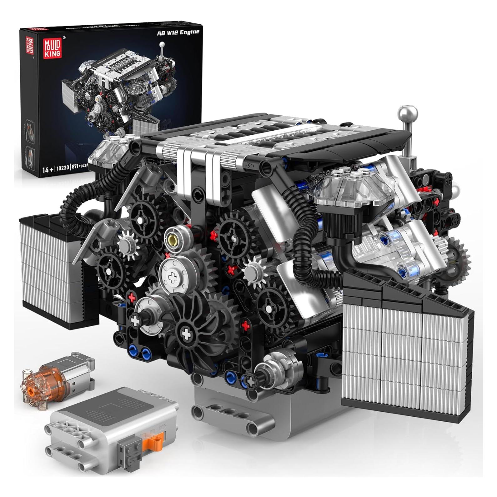 Mould King 10230 Conjunto de Bloques Motor W12 871 Piezas