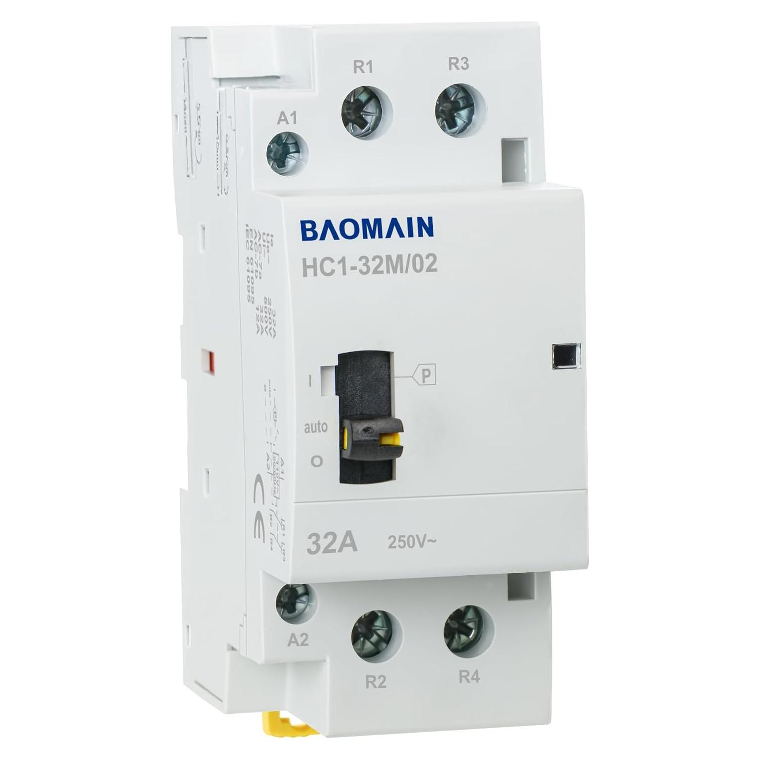 Contacto AC Baomain 32A 110V 2 Polos Normalmente Cerrado