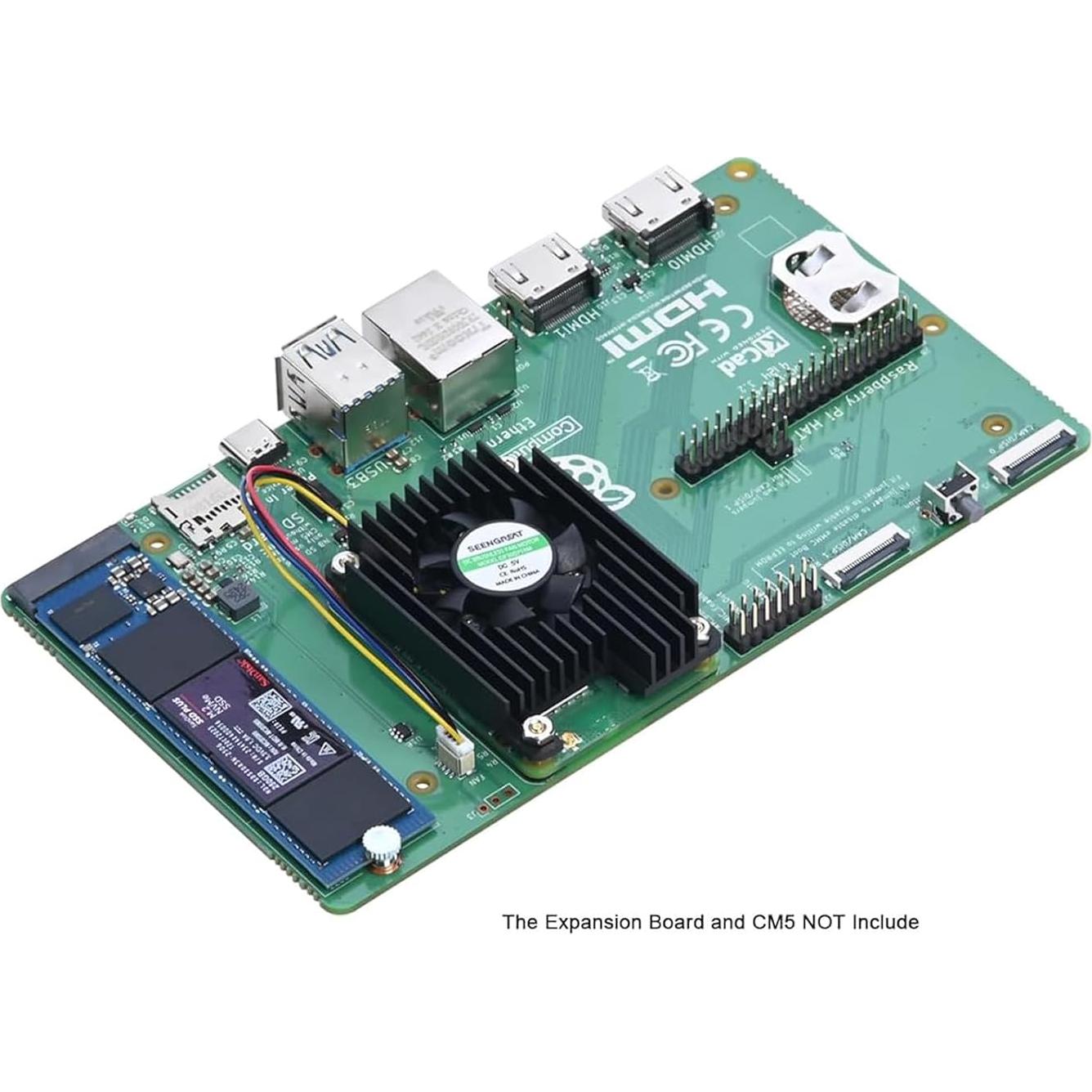 Ventilador de Enfriamiento 5V PWM para Raspberry Pi CM5 - Bajo Ruido