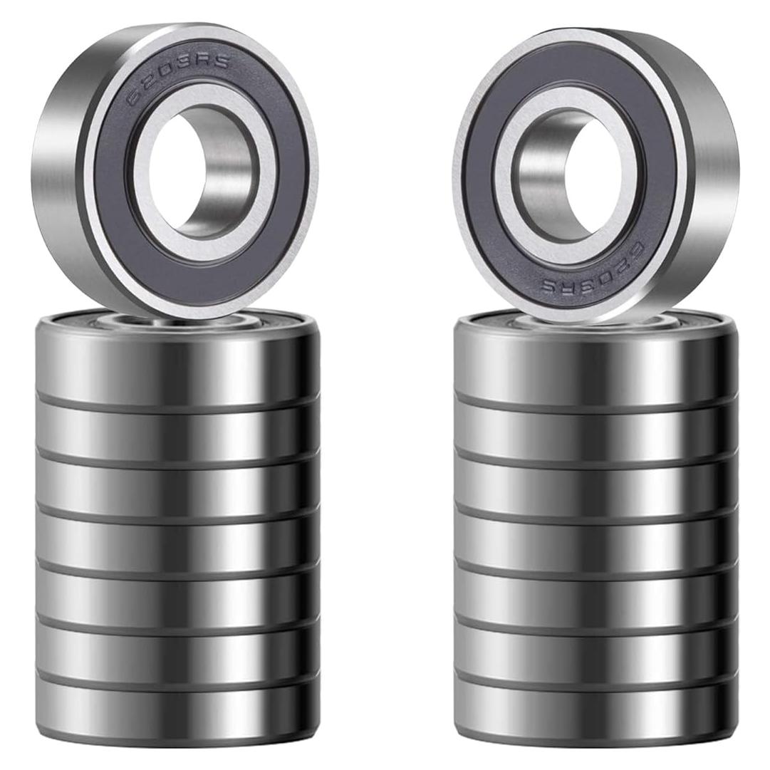 Rodamientos de bolas QINDA 6203-2RS 16 pcs 17x40x12mm