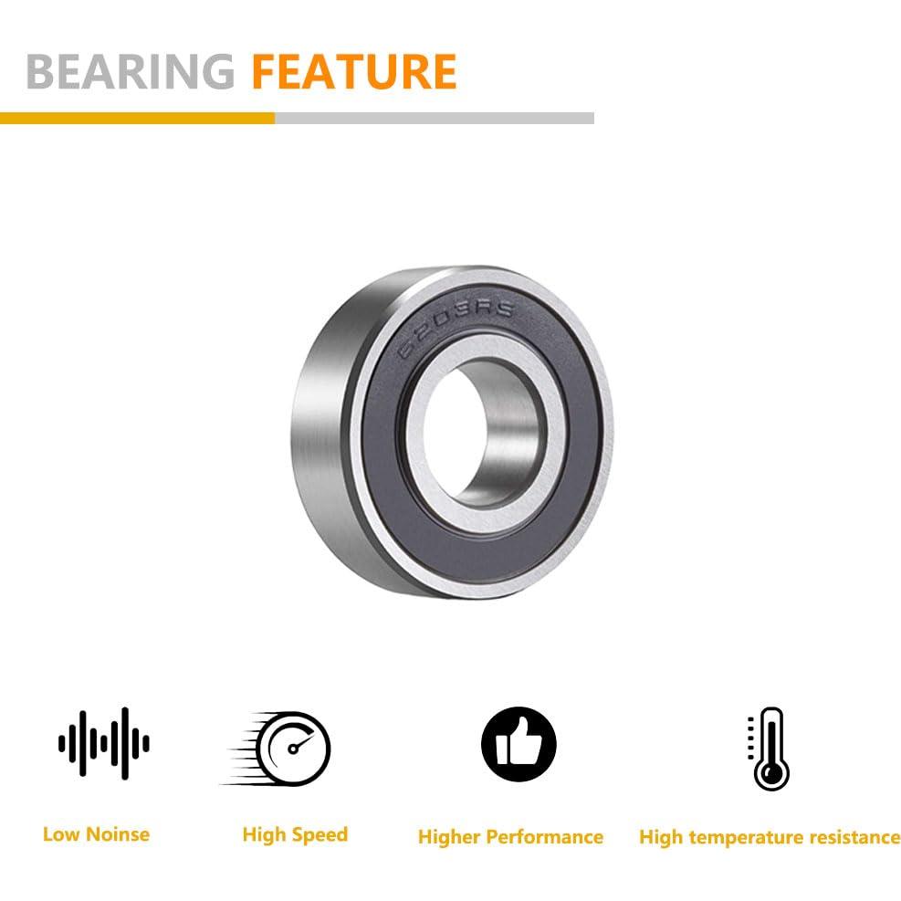 Rodamientos de bolas QINDA 6203-2RS 16 pcs 17x40x12mm