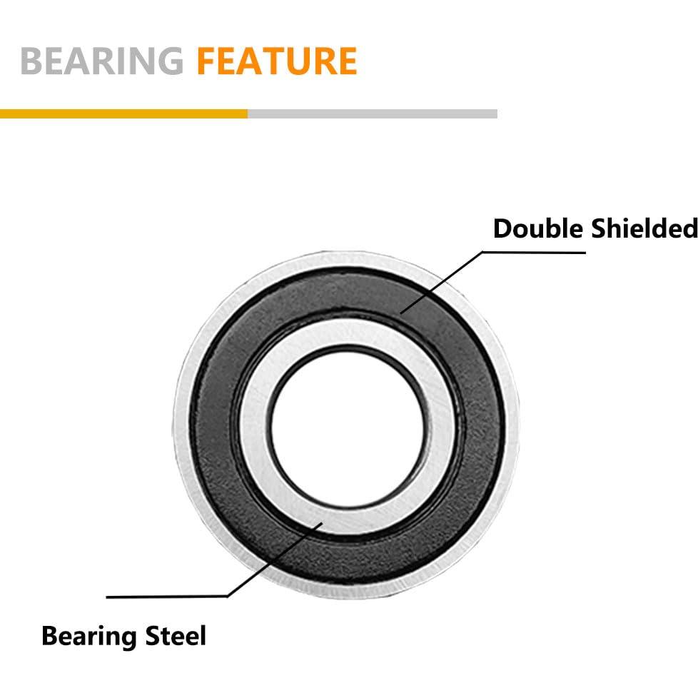Rodamientos de bolas QINDA 6203-2RS 16 pcs 17x40x12mm
