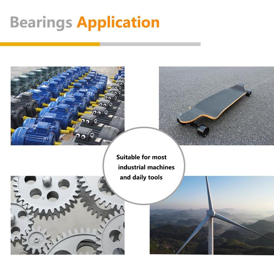 Rodamientos de bolas QINDA 6203-2RS 16 pcs 17x40x12mm