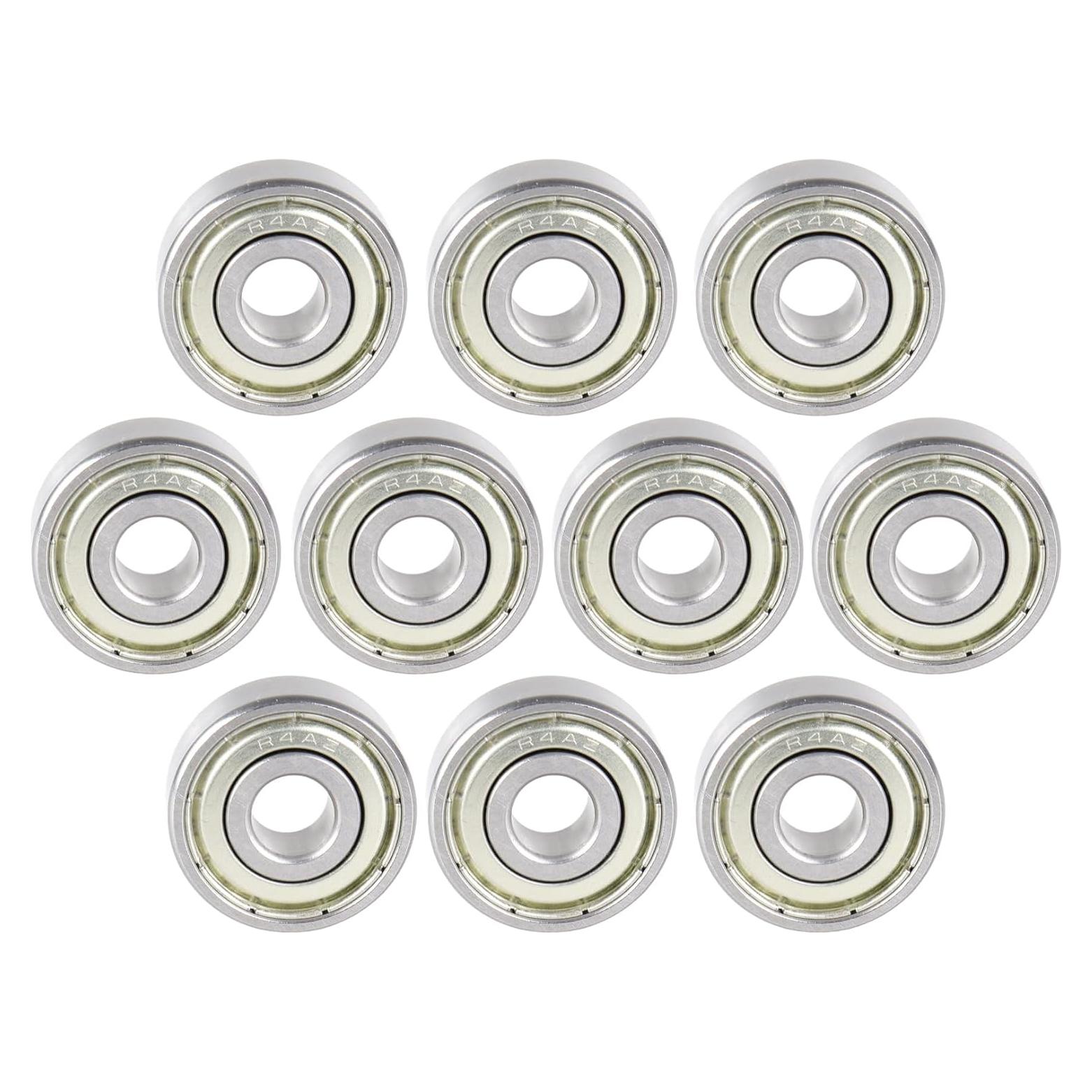 10 Rodamientos Metálicos Doble Sello R4AZZ ABEC-5 6.35mm